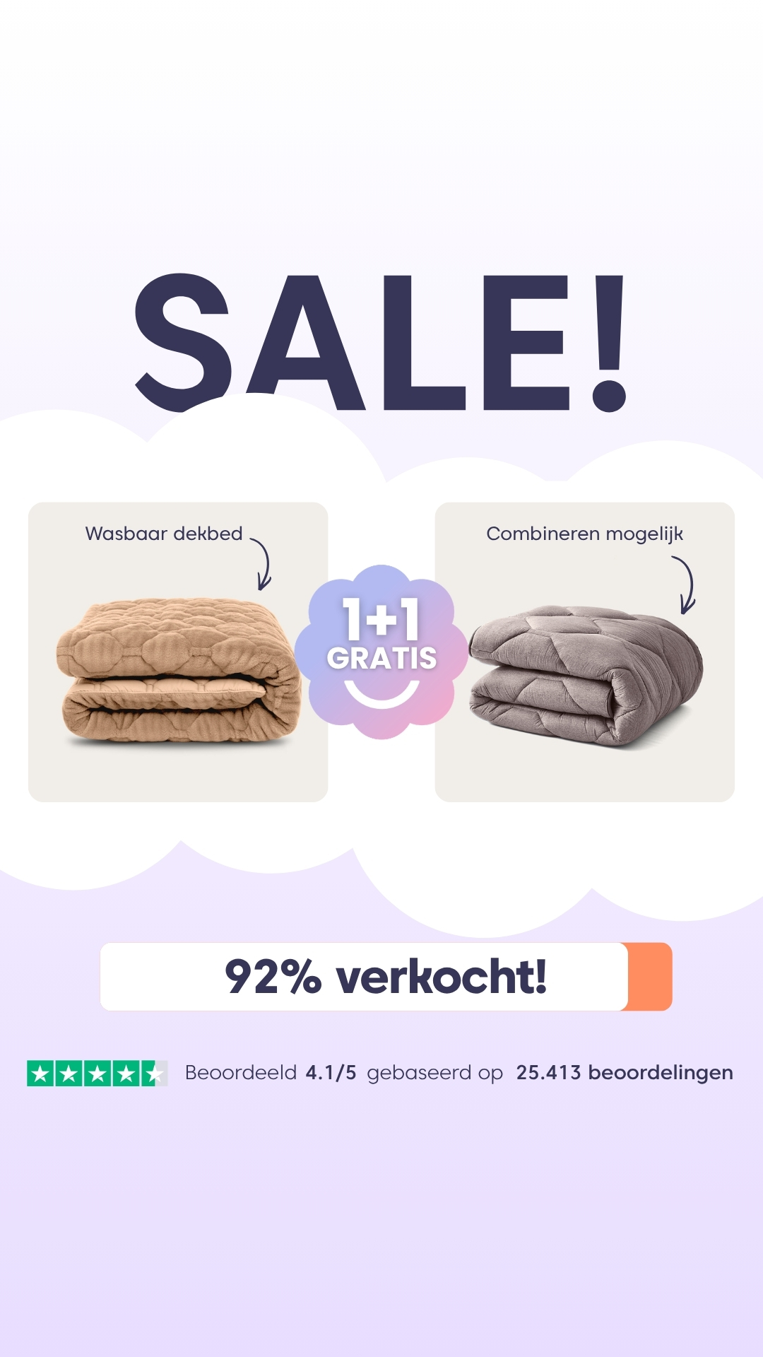 HappyBed Facebook ad