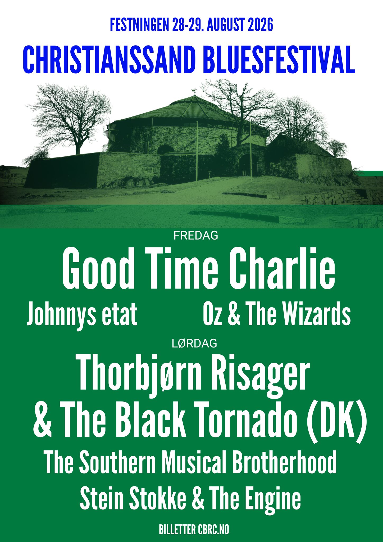 Christianssand Blues & Rock Club Facebook ad: Christianssand Bluesfestival - 28.08.2026 | Christianssand…