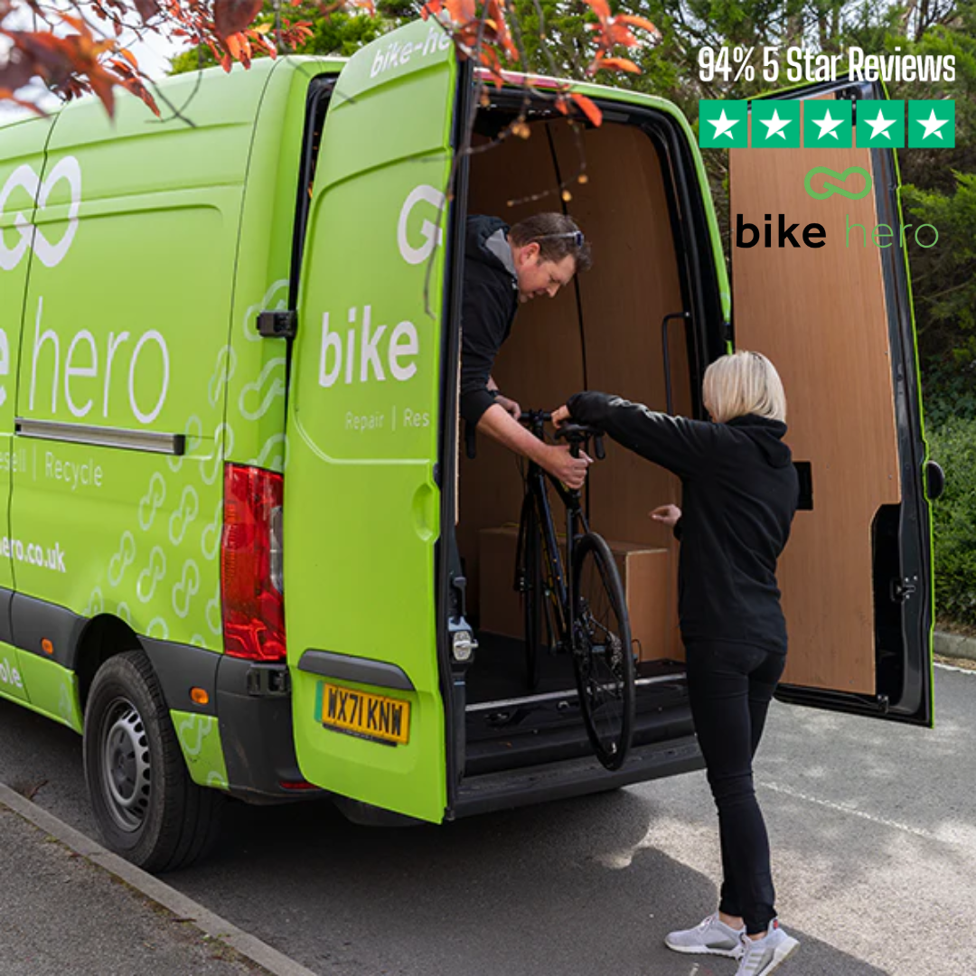 Bike Hero Facebook ad: We Collect, Fix & Deliver