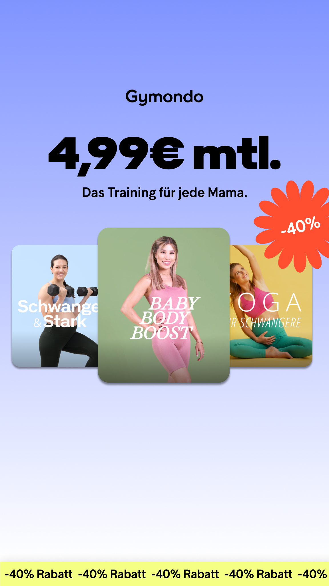 Gymondo Facebook ad