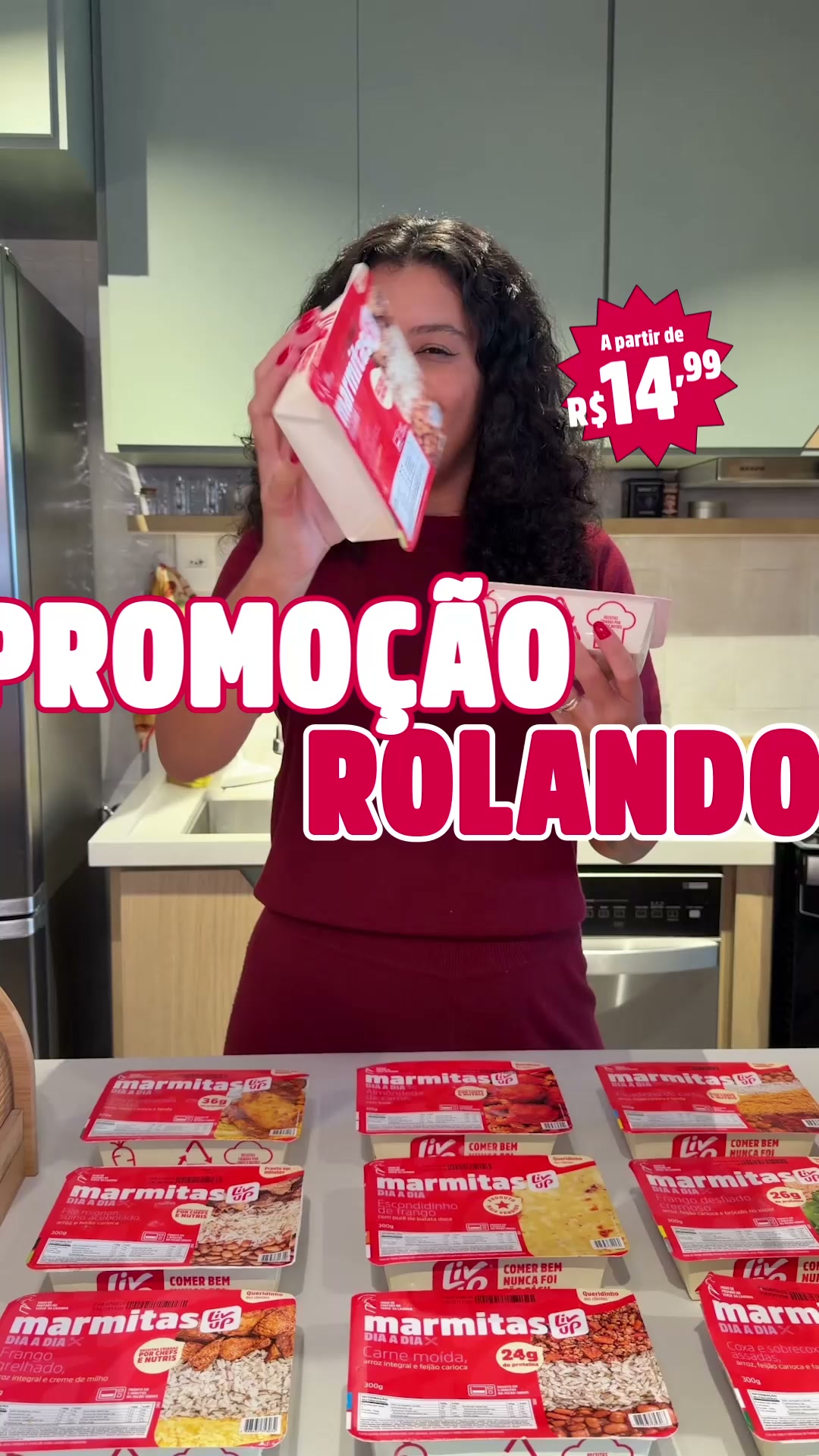 Liv Up Facebook ad: Marmitas a partir de R$14,99