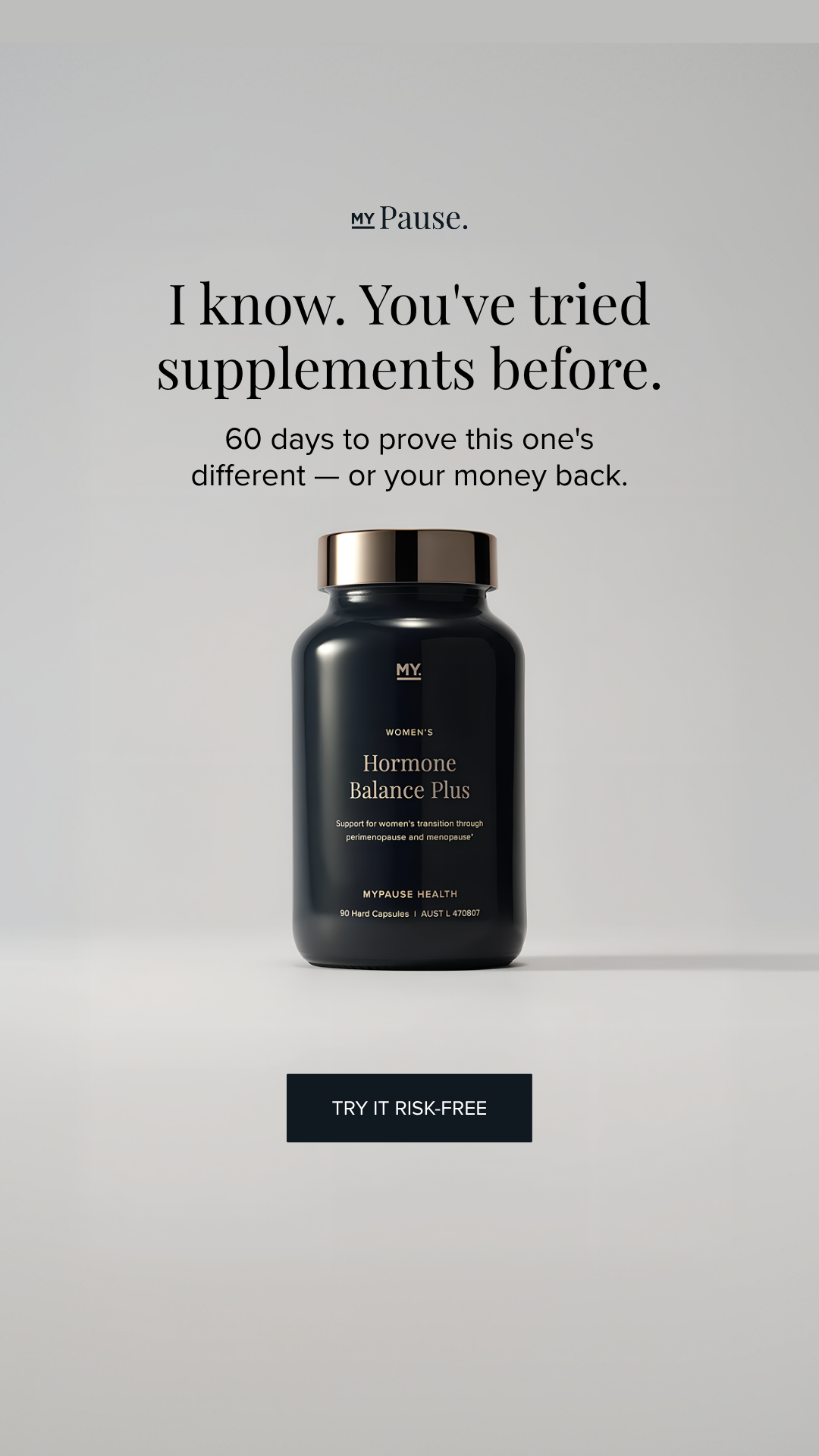 MyPause Health Facebook ad
