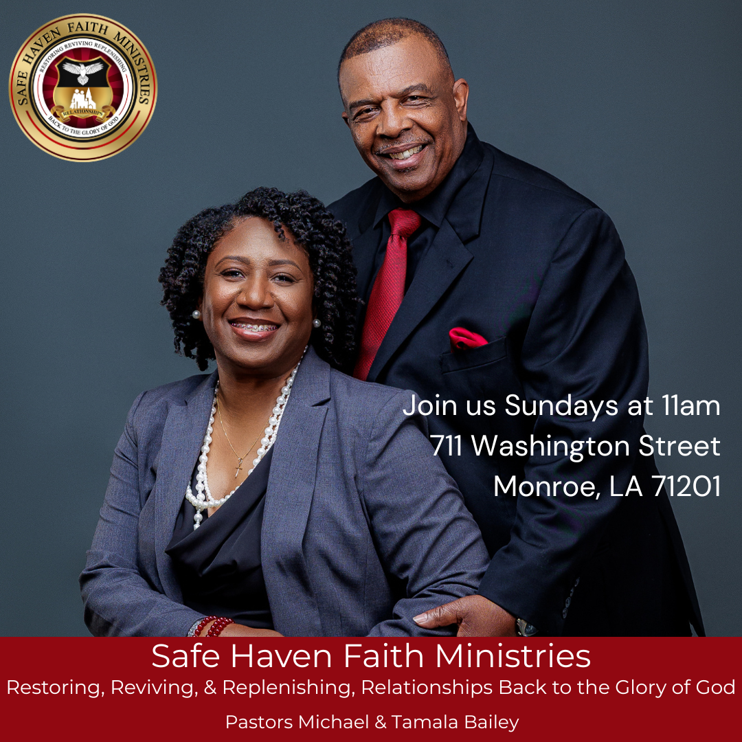 Safe Haven Faith Ministries Facebook ad: Hi Monroe & West Monroe!