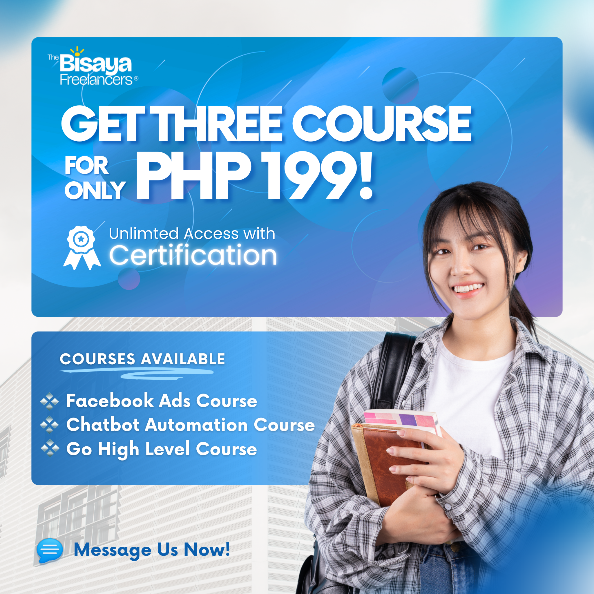 The Bisaya Freelancers Facebook ad: The New Skills of the Internet P199!