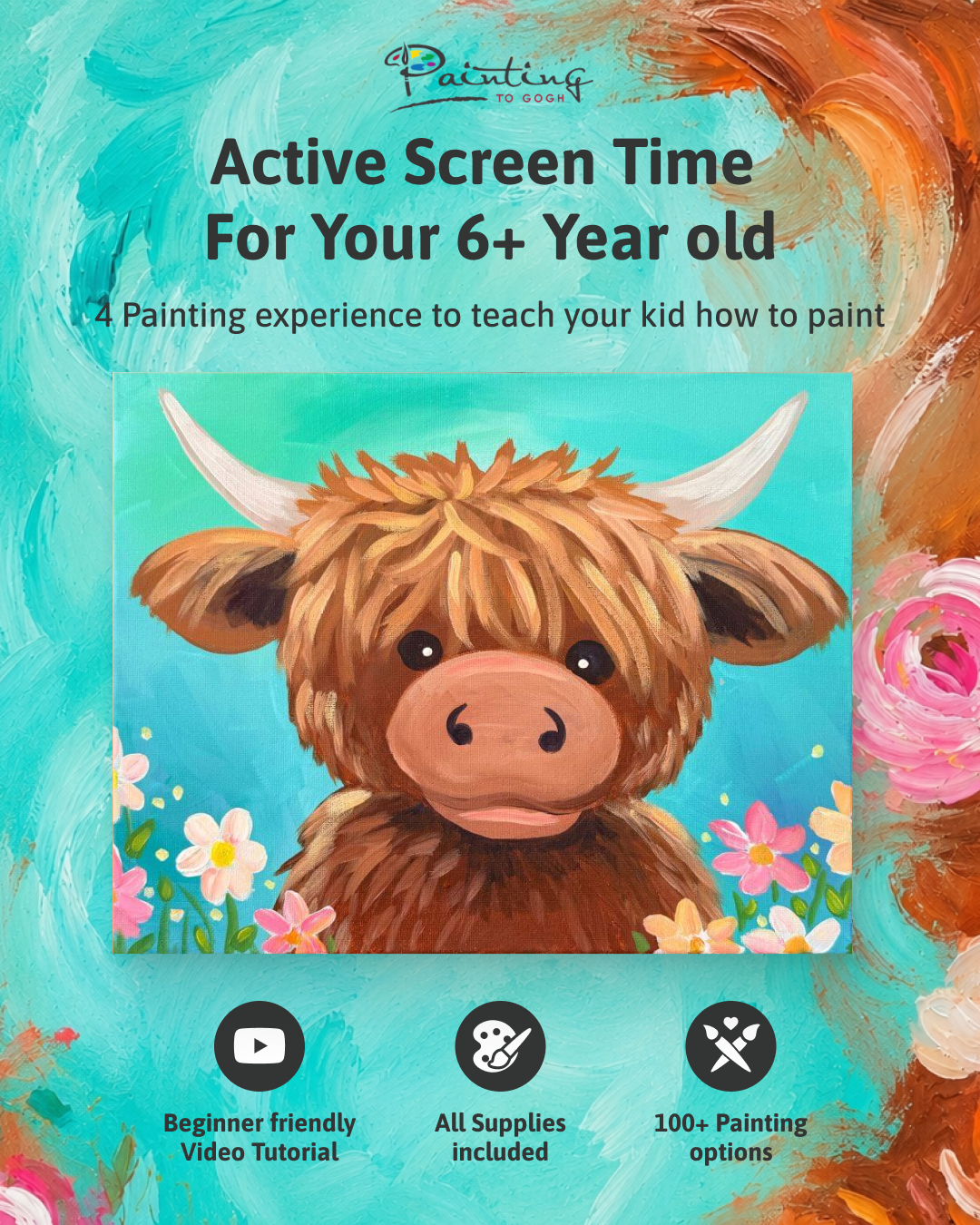 Painting to Gogh Facebook ad