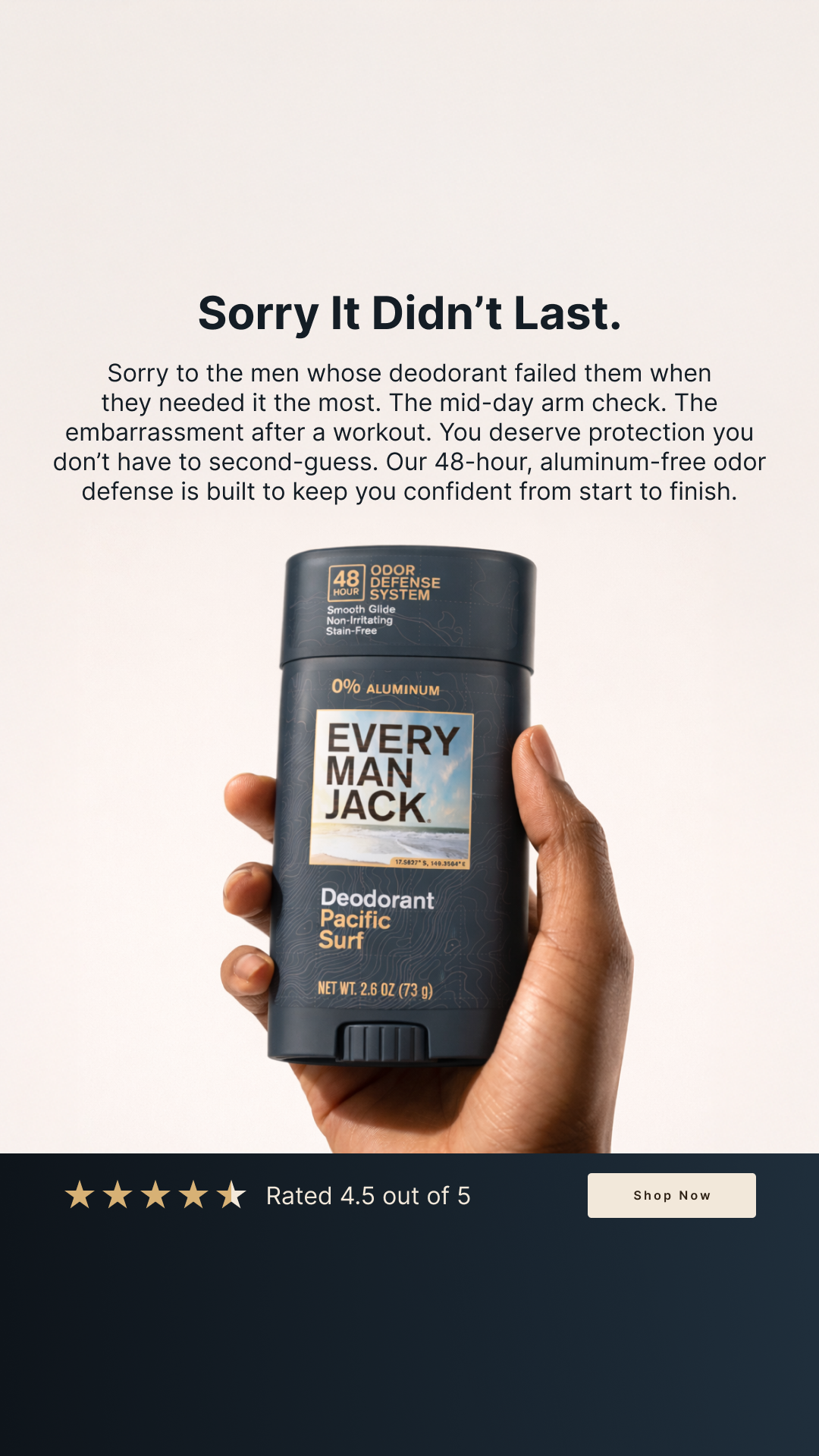 Every Man Jack Facebook ad