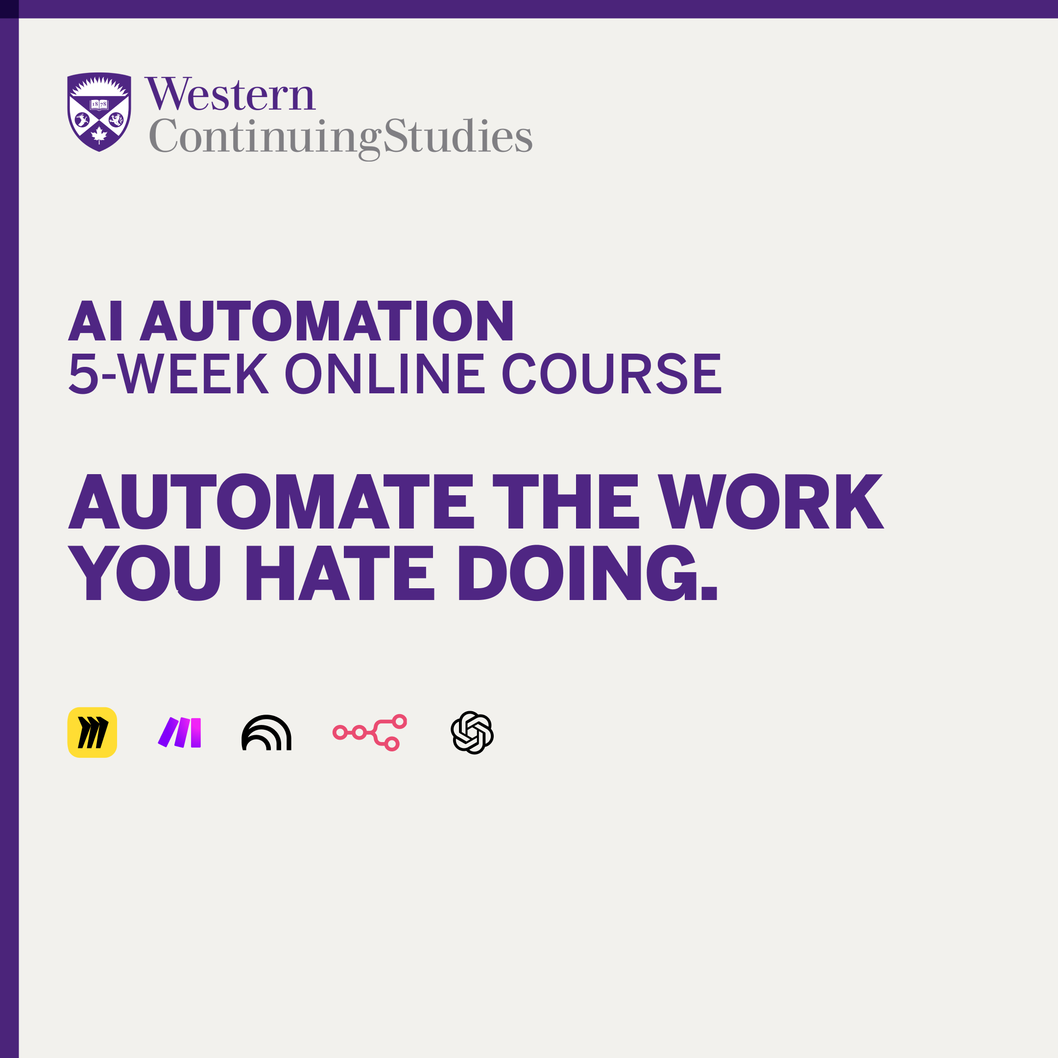 Western Continuing Studies Facebook ad