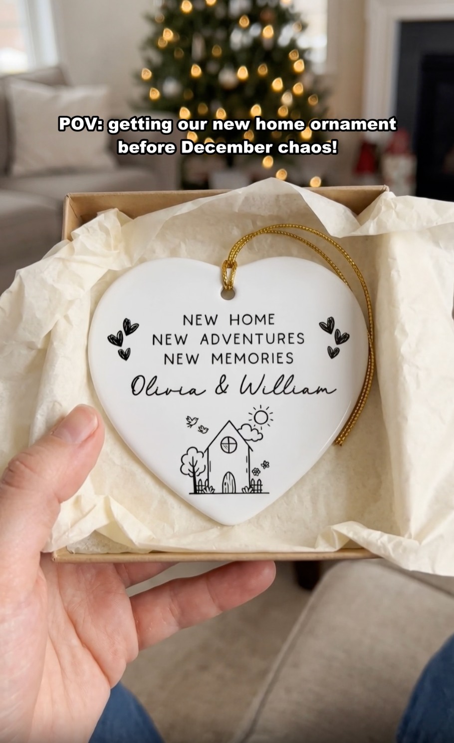Gift Soul - Personalised Gifts UK Facebook ad: Personalised Ceramic Ornament