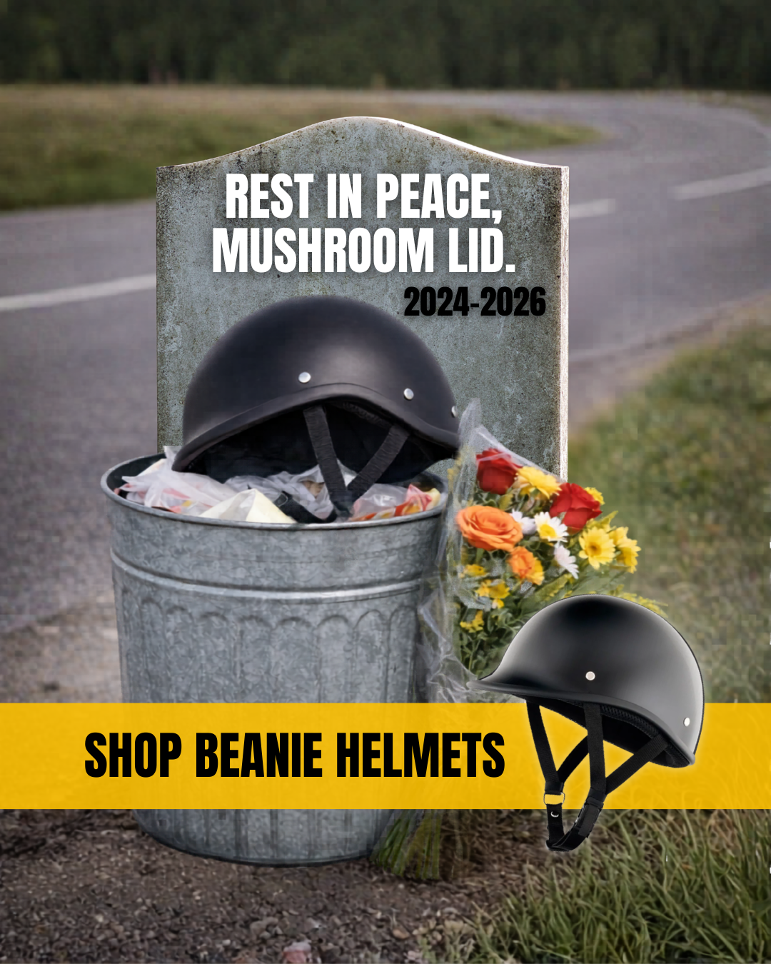 Beanie Helmets Facebook ad