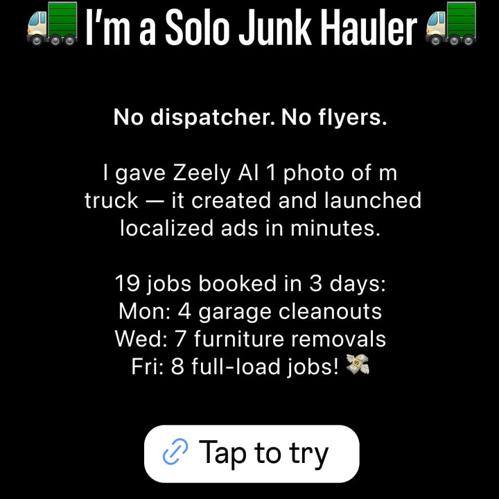 Zeely Facebook ad