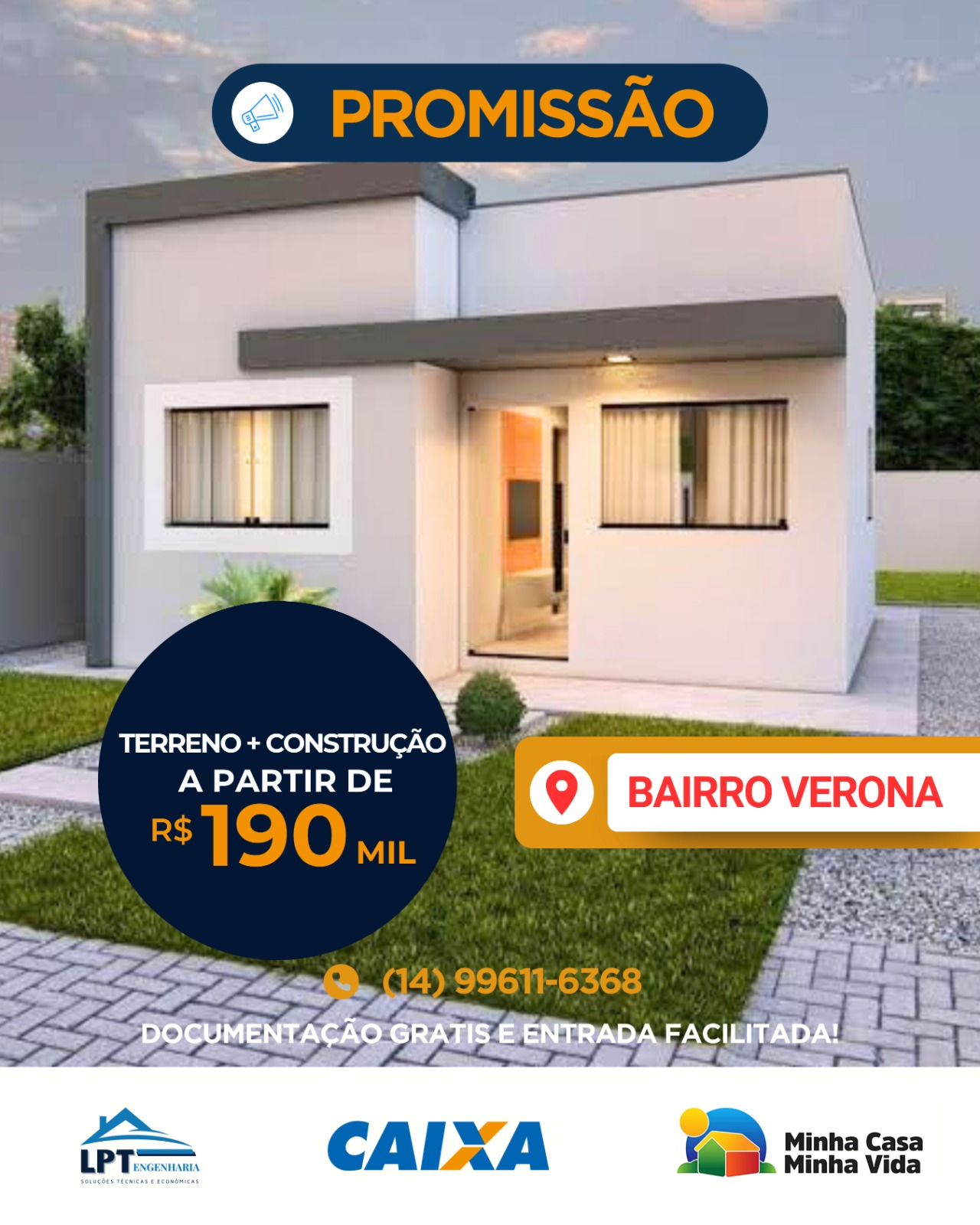 LPT Engenharia Facebook ad: NÃO PERCA ESSA CHANCE: CONQUISTE SUA CASA NO…