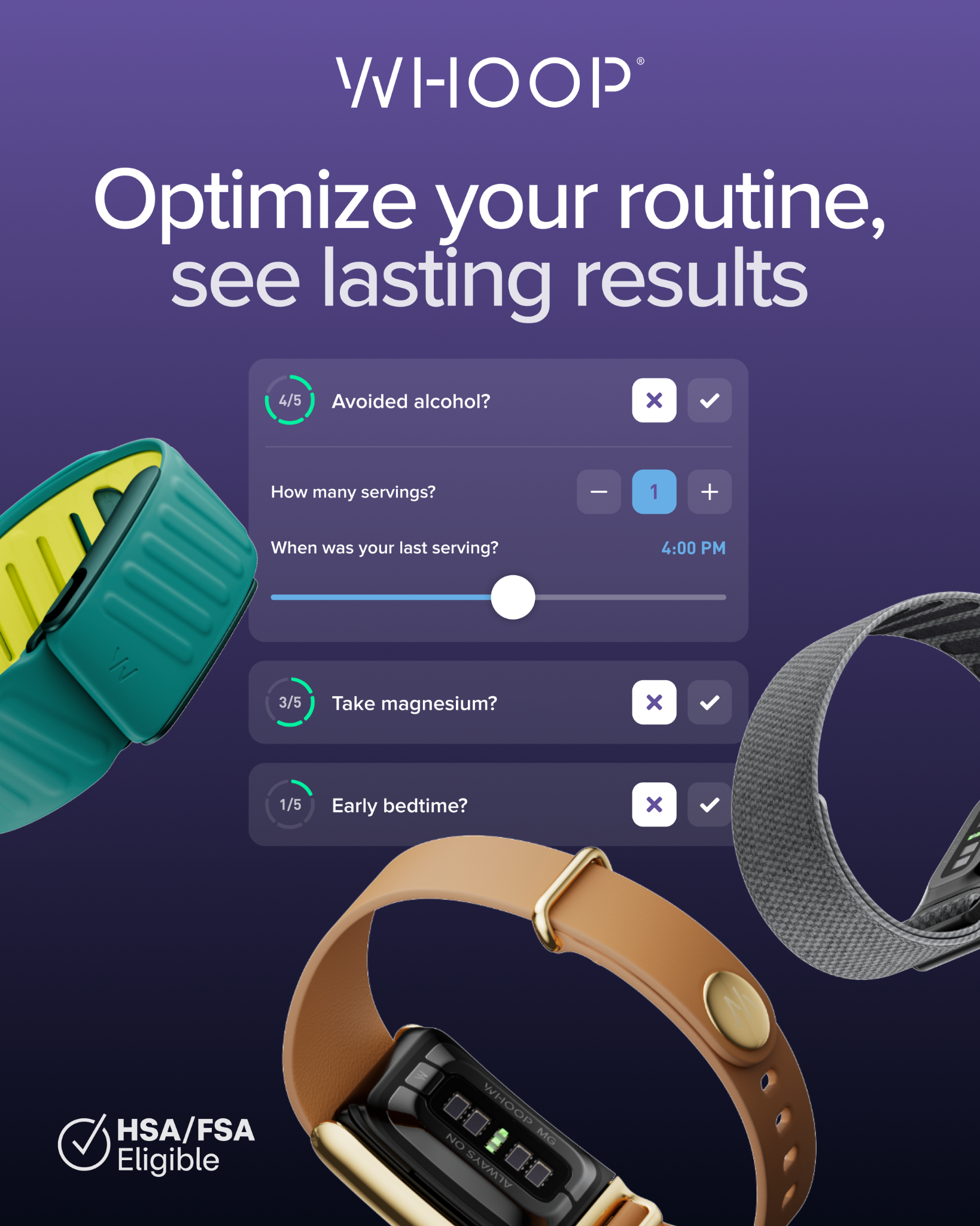WHOOP Facebook ad