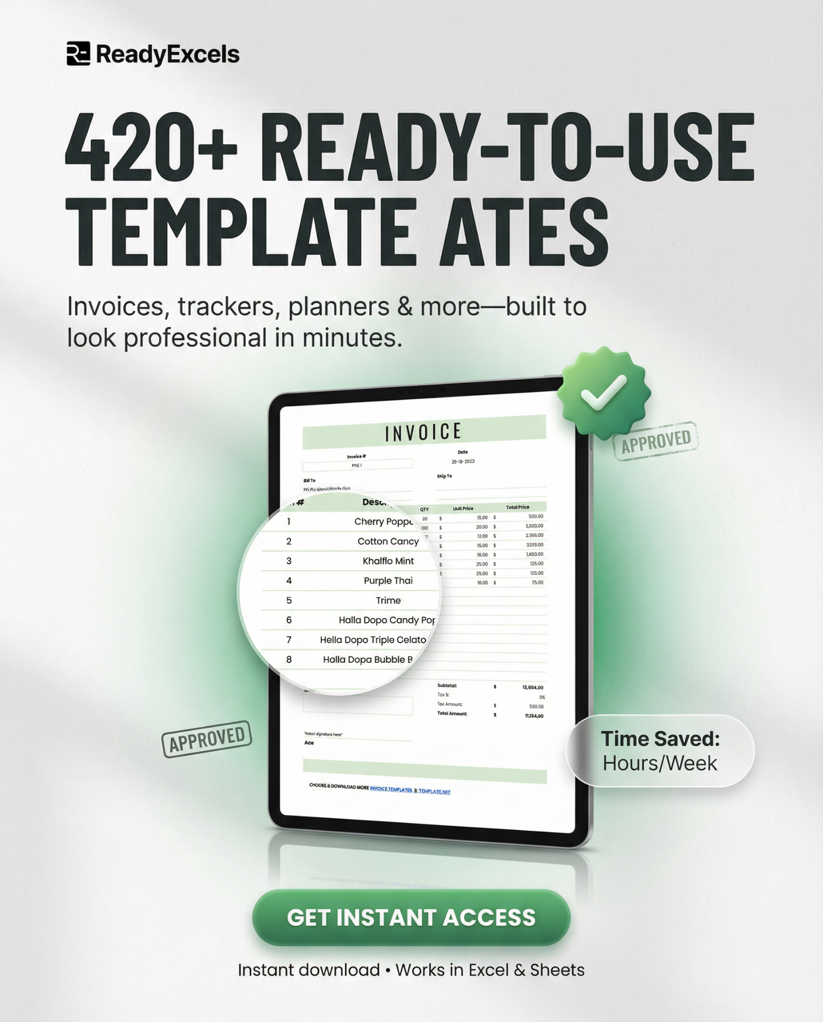 ReadyExcels Facebook ad