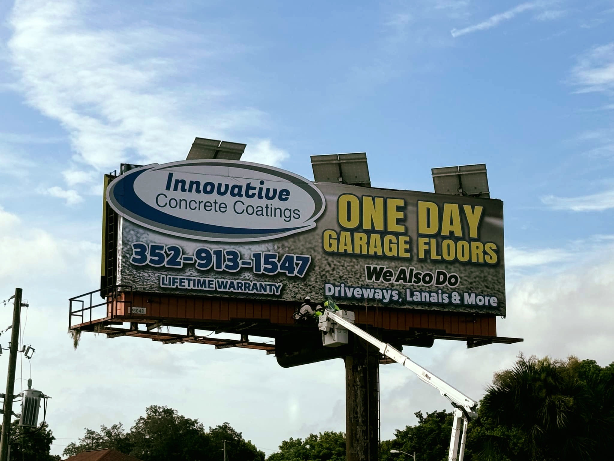 Innovative Concrete Coatings Ocala/Villages Fl Facebook ad: If you're looking for a sign its ok…
