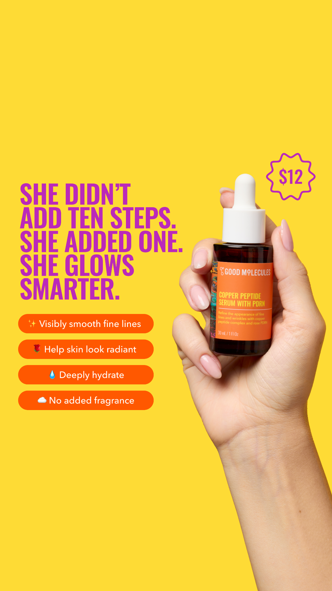 Good Molecules Facebook ad