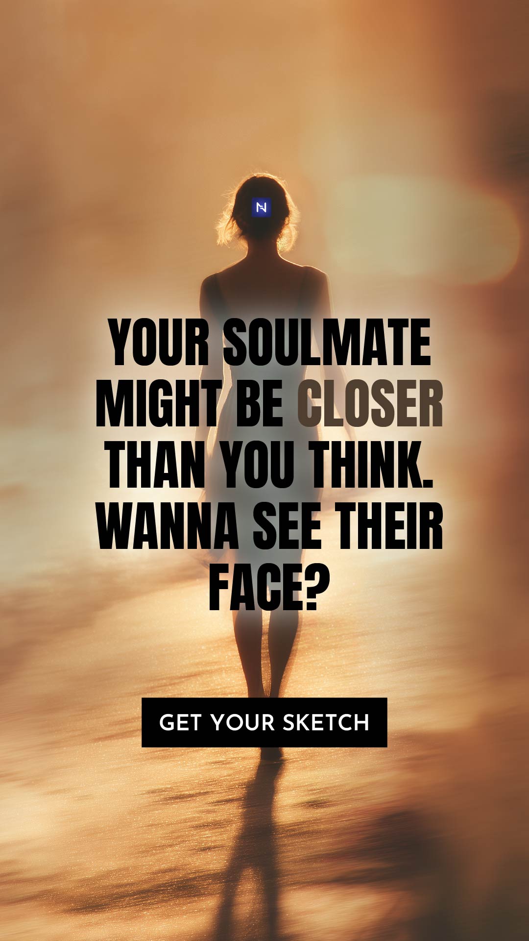 Nebula: Your Soulmate Drawing Facebook ad: Get Your Soulmate Sketch