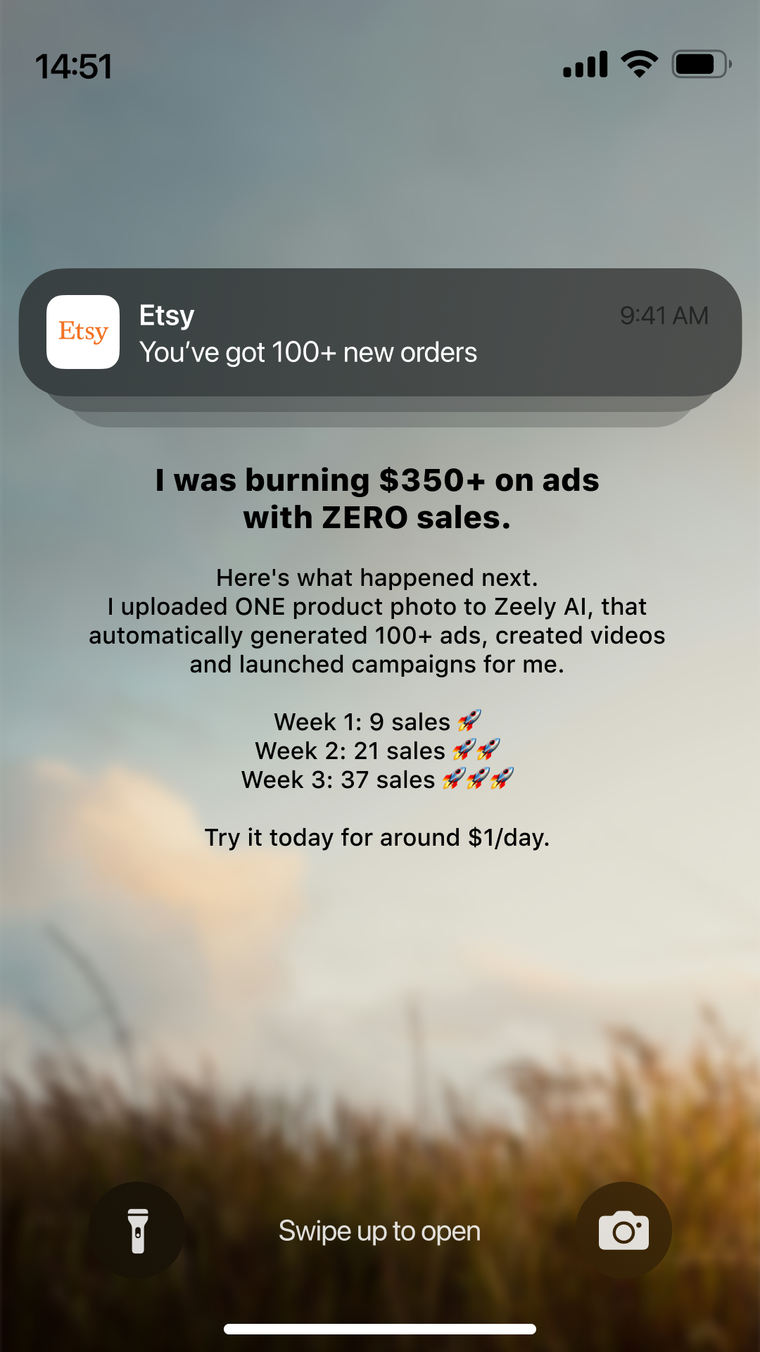 Zeely Facebook ad