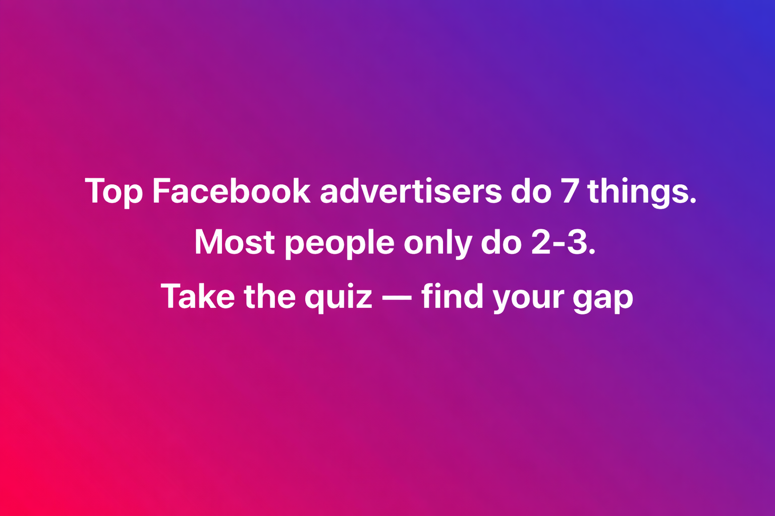 AI tools Facebook ad