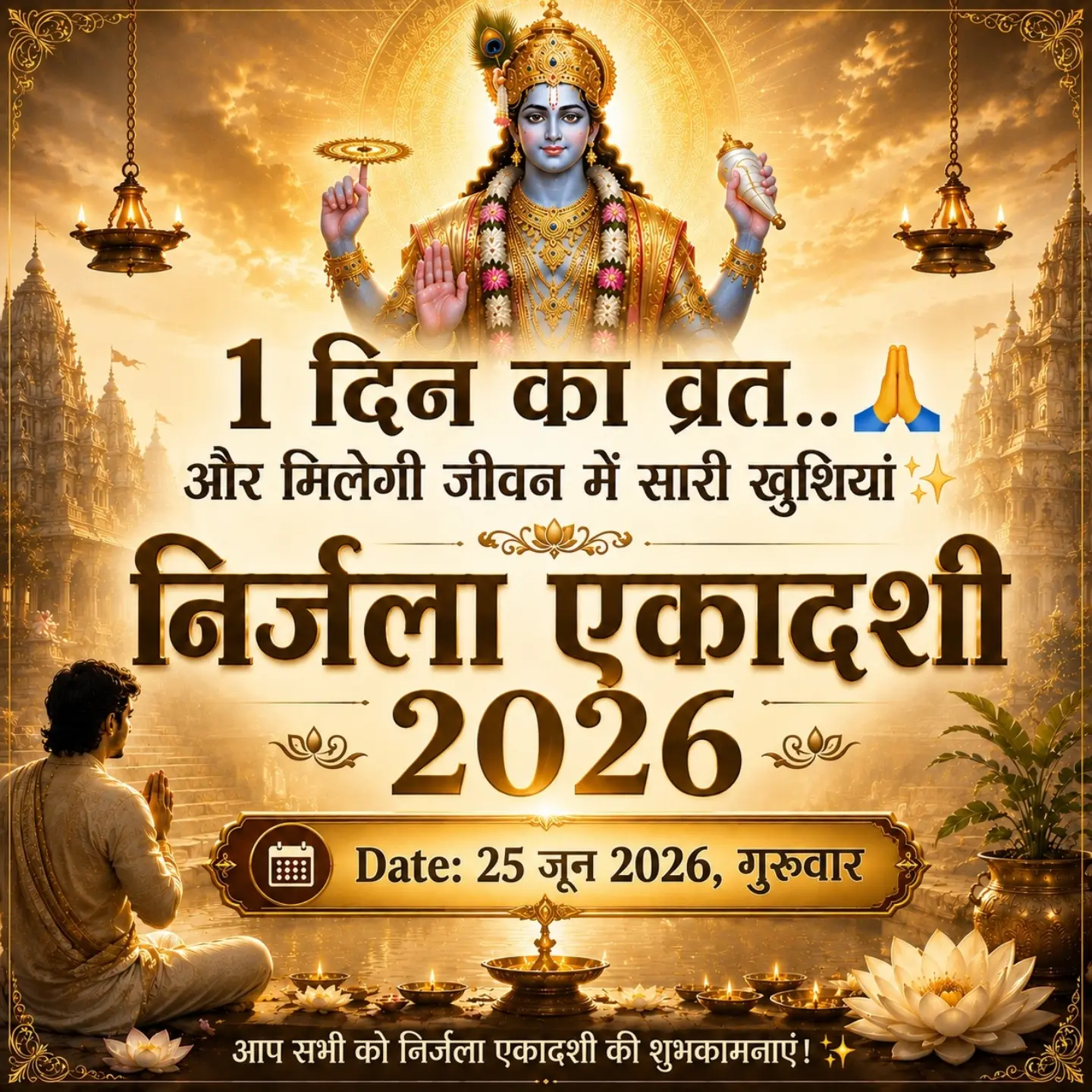 Vedumm Facebook ad: Nirjala Ekadashi 2026