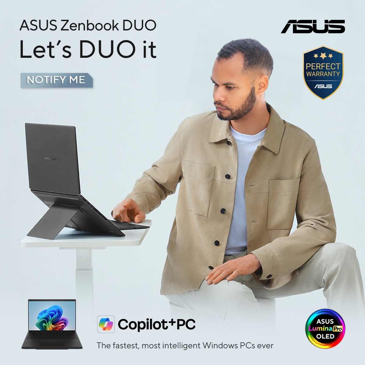 ASUS Facebook ad: ASUS Zenbook DUO (UX8407)|Laptops For Home|ASUS West Africa
