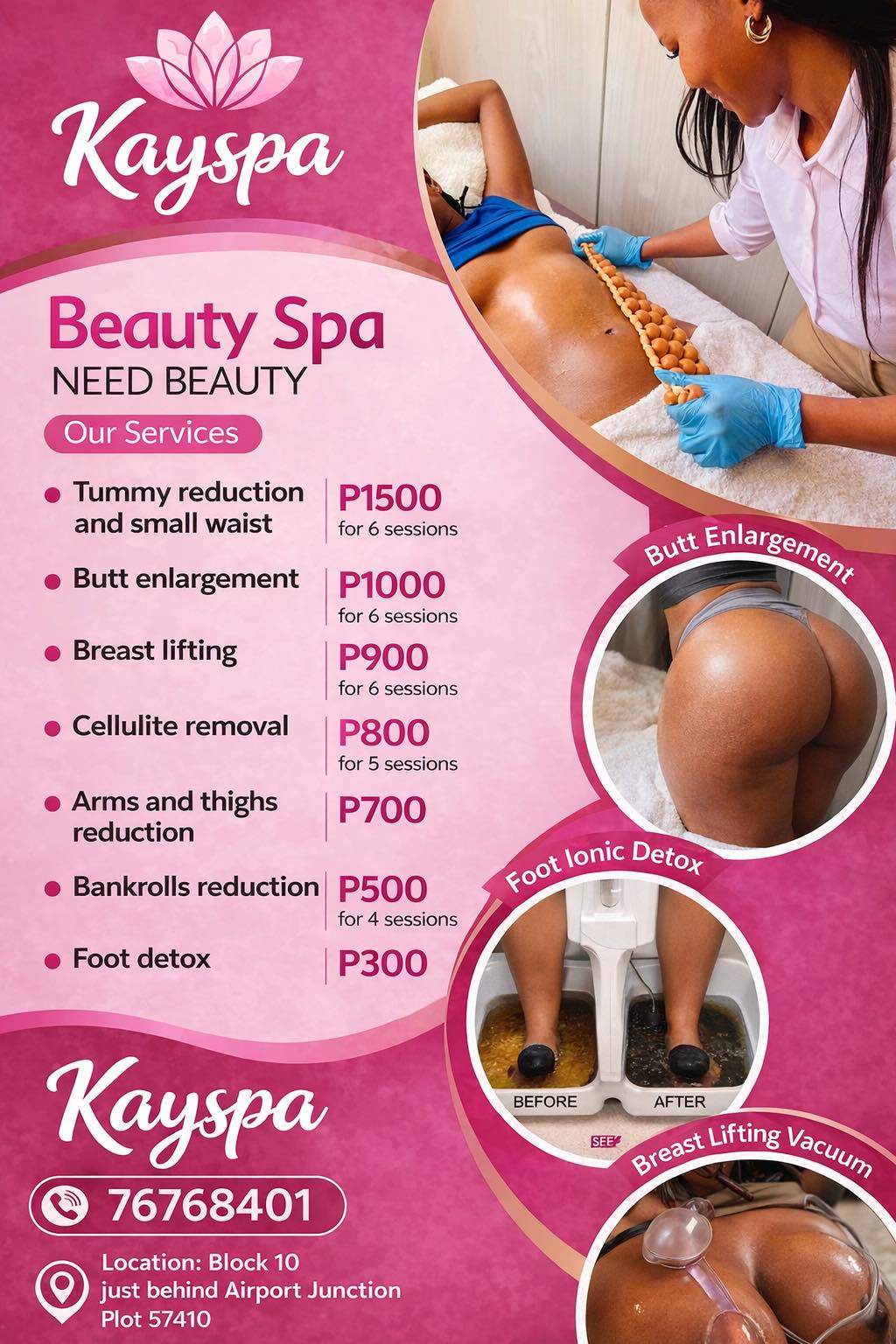 Kaylux Organic Skincare Product. Facebook ad: Call us on +267 76768401 to book your…
