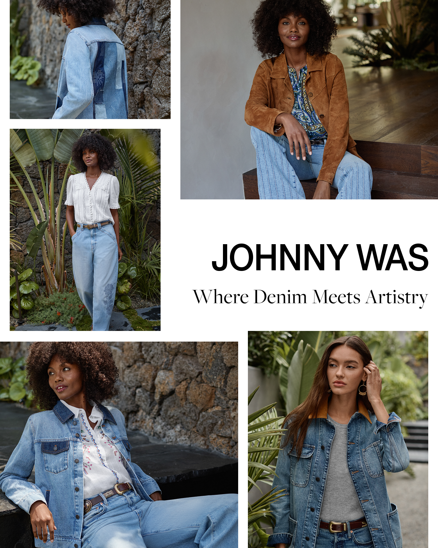 Johnny Was Facebook ad: The New Denim Statements
