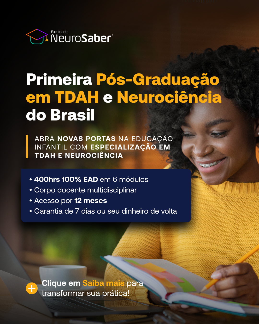 Instituto NeuroSaber Facebook ad: Saiba Mais!