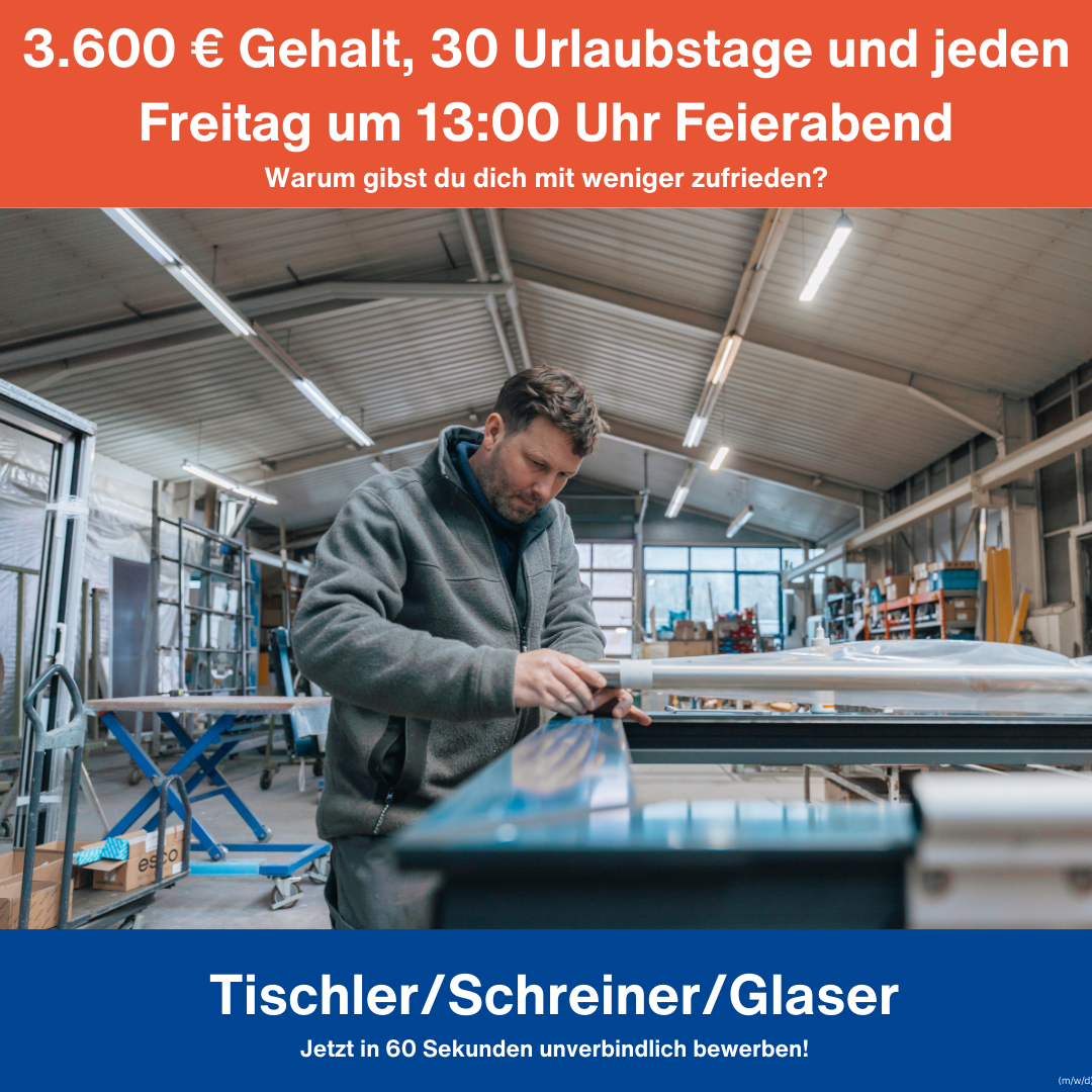 Rieser GmbH Facebook ad: 3.600 € Gehalt/Monat als Fenstermonteur!