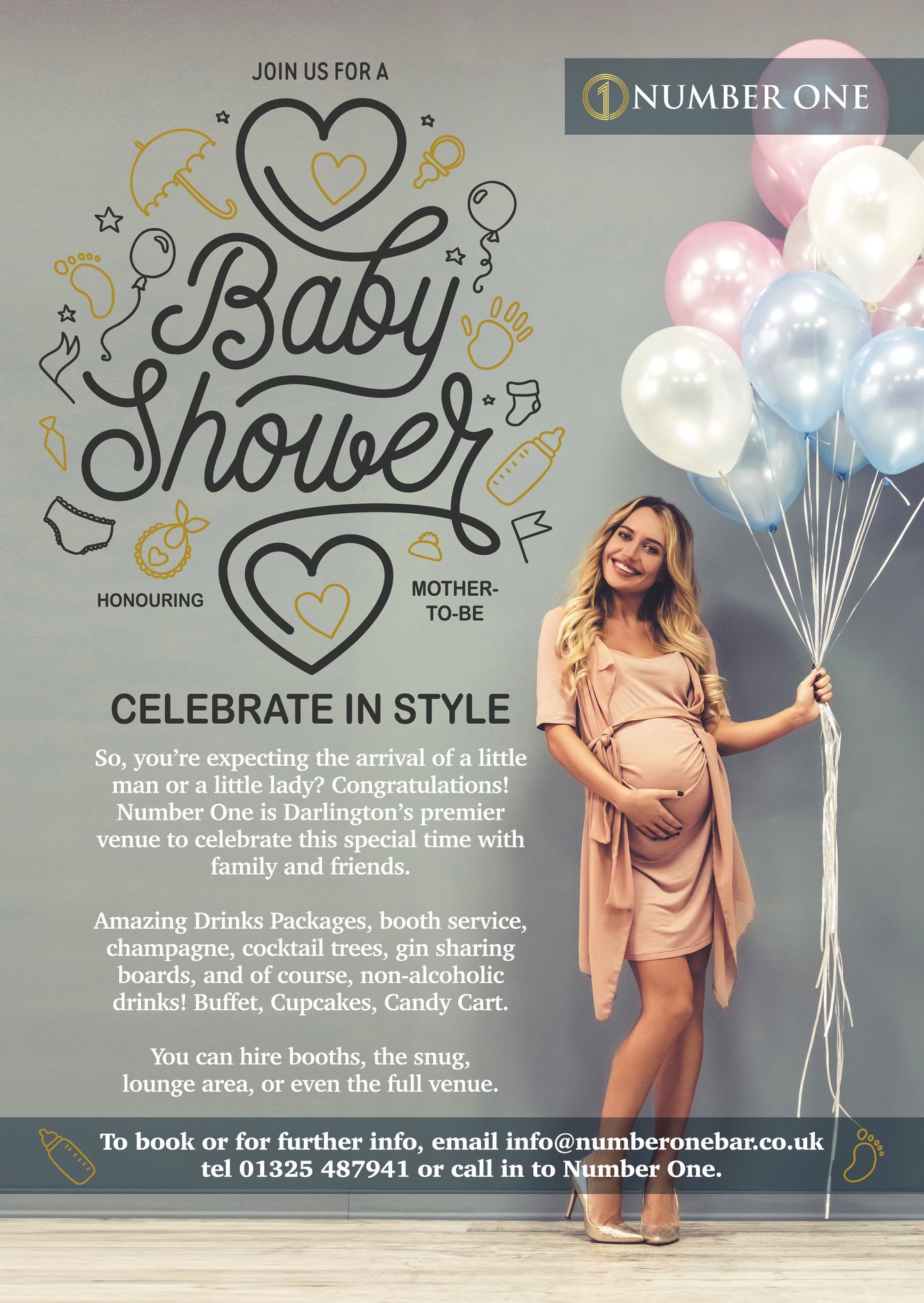 Number One Bar Facebook ad: CELEBRATE IN STYLE!