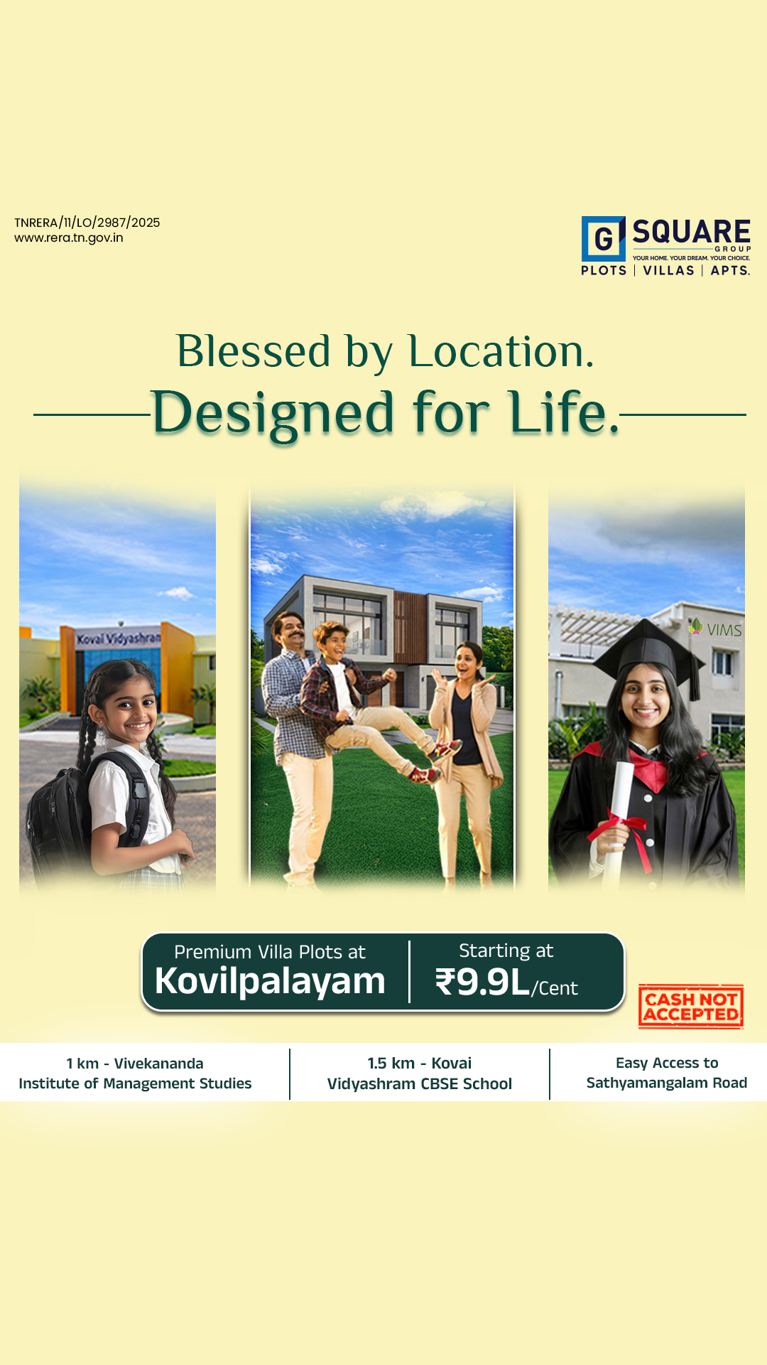 G Square Premium Plots Facebook ad