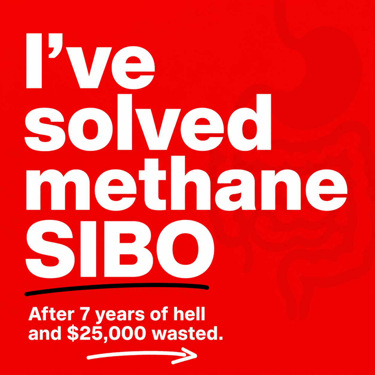 Dr. Olivia Carter Facebook ad: Your SIBO Isn't Chronic. It's Untreated.