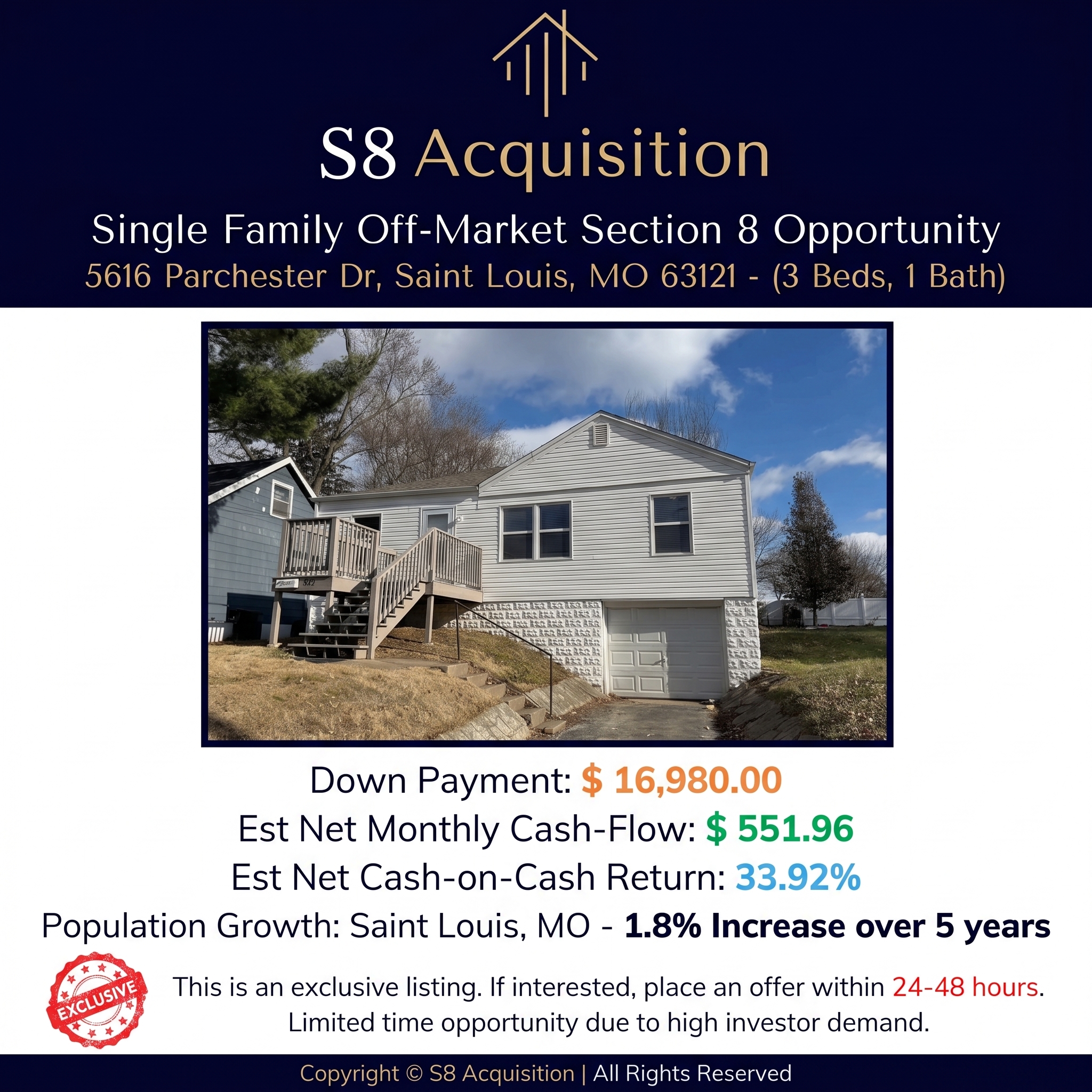 S8 Acquisition Facebook ad