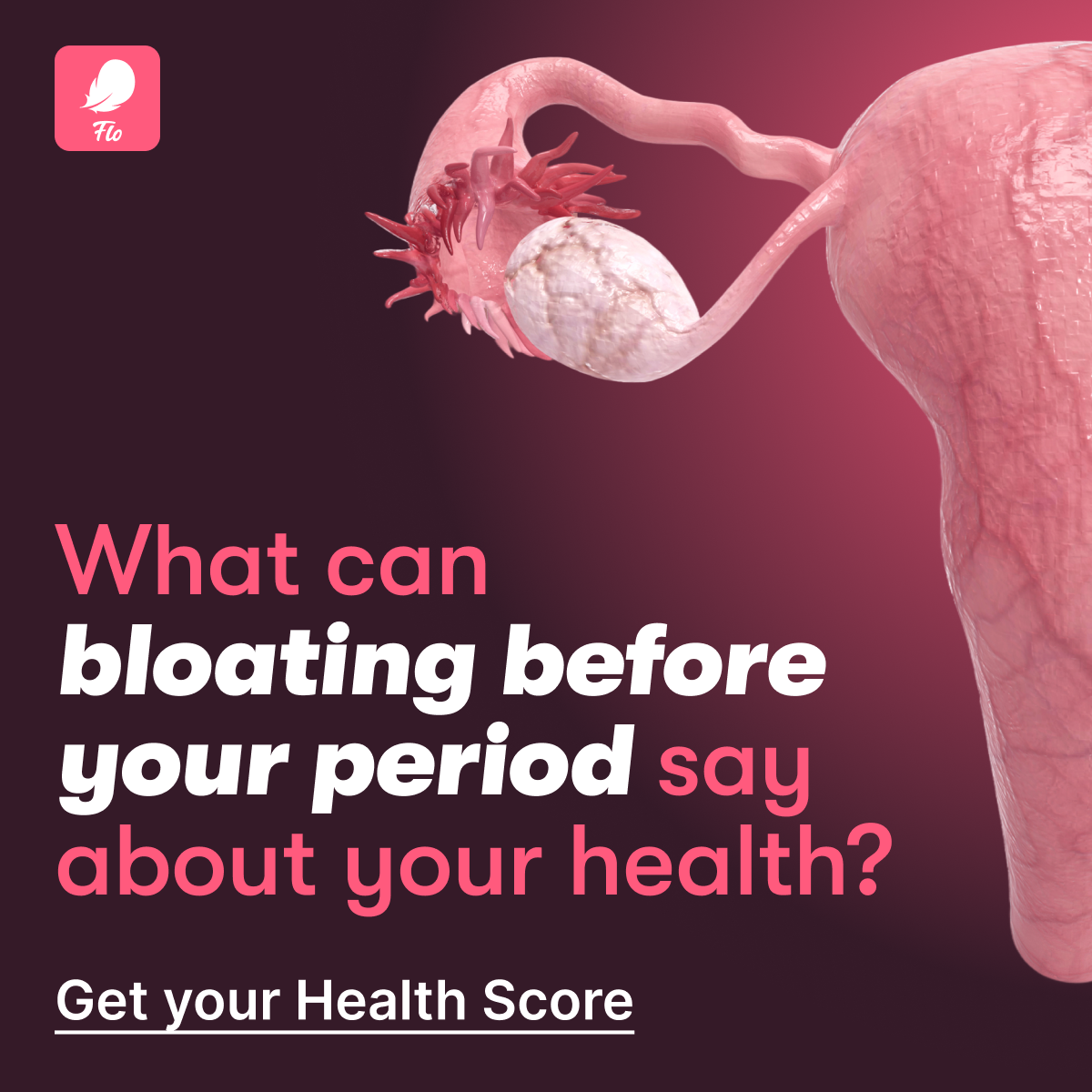 Flo Period Tracker App Facebook ad