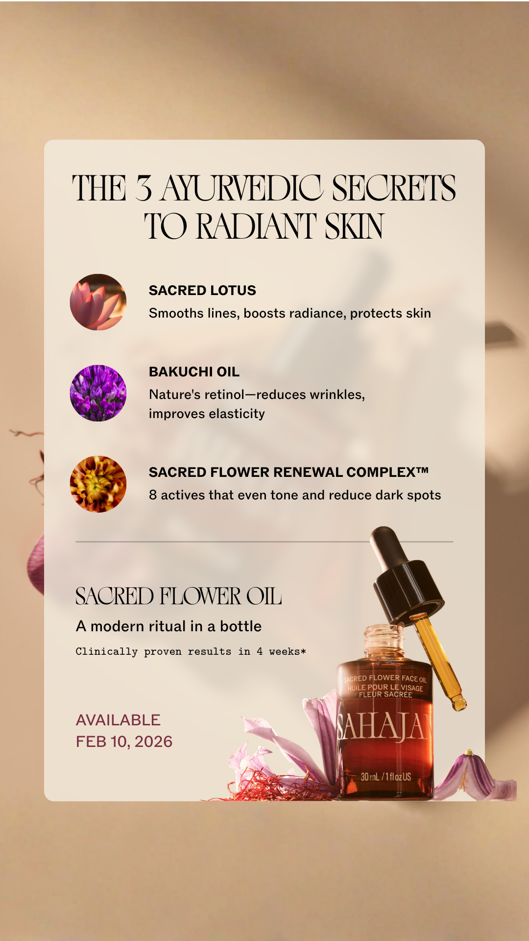 Sahajan Skincare Facebook ad