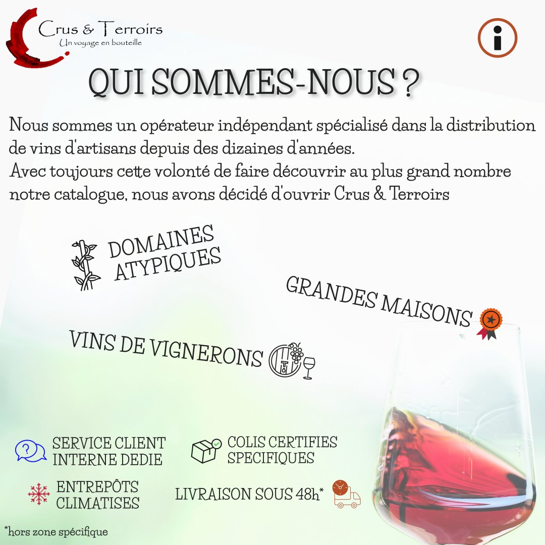 Crus & Terroirs Facebook ad: Crus & Terroirs | Vins et Champagnes