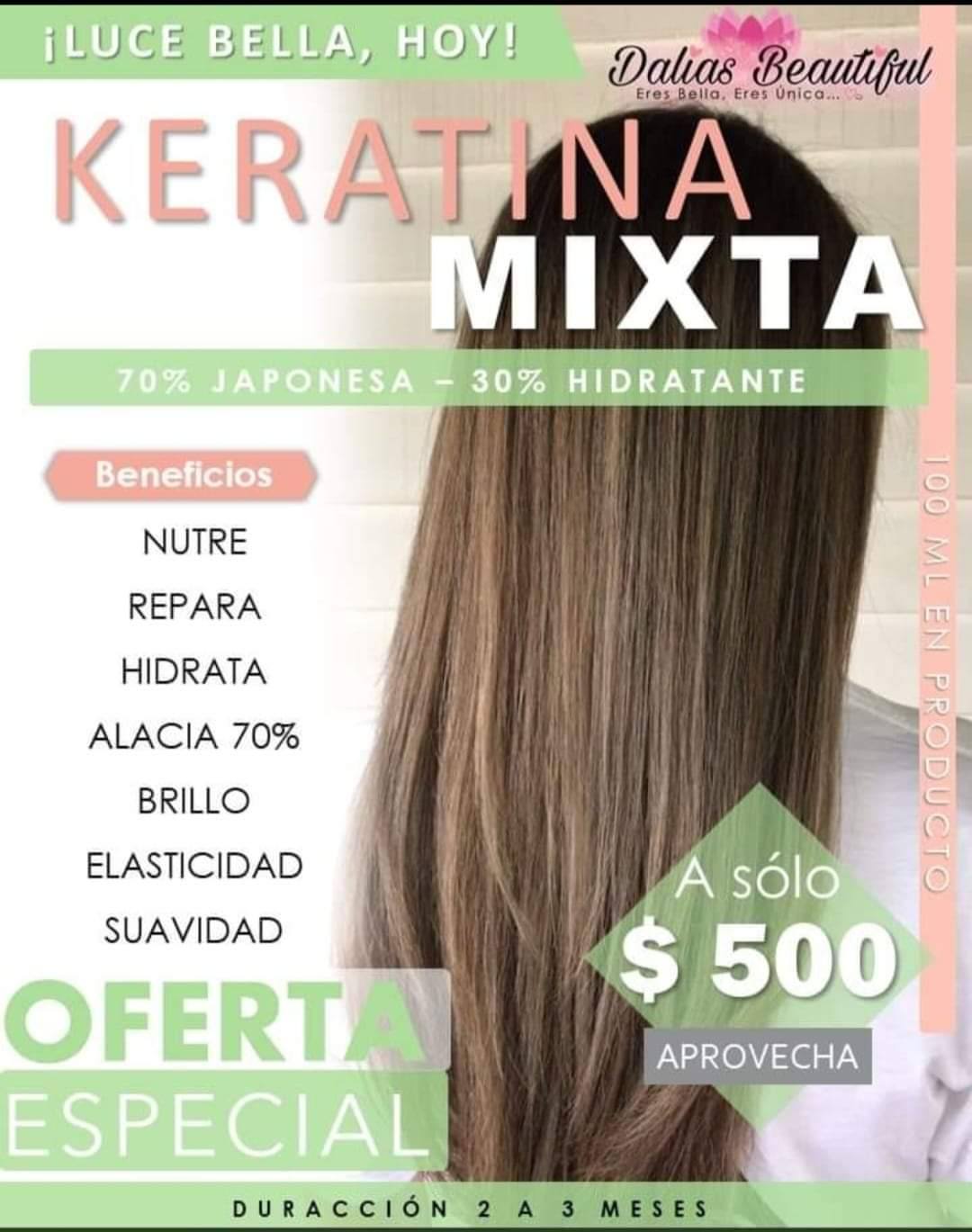 Dalias Beautiful Salon Spa Reynosa Facebook ad: PROMOS DEL MES