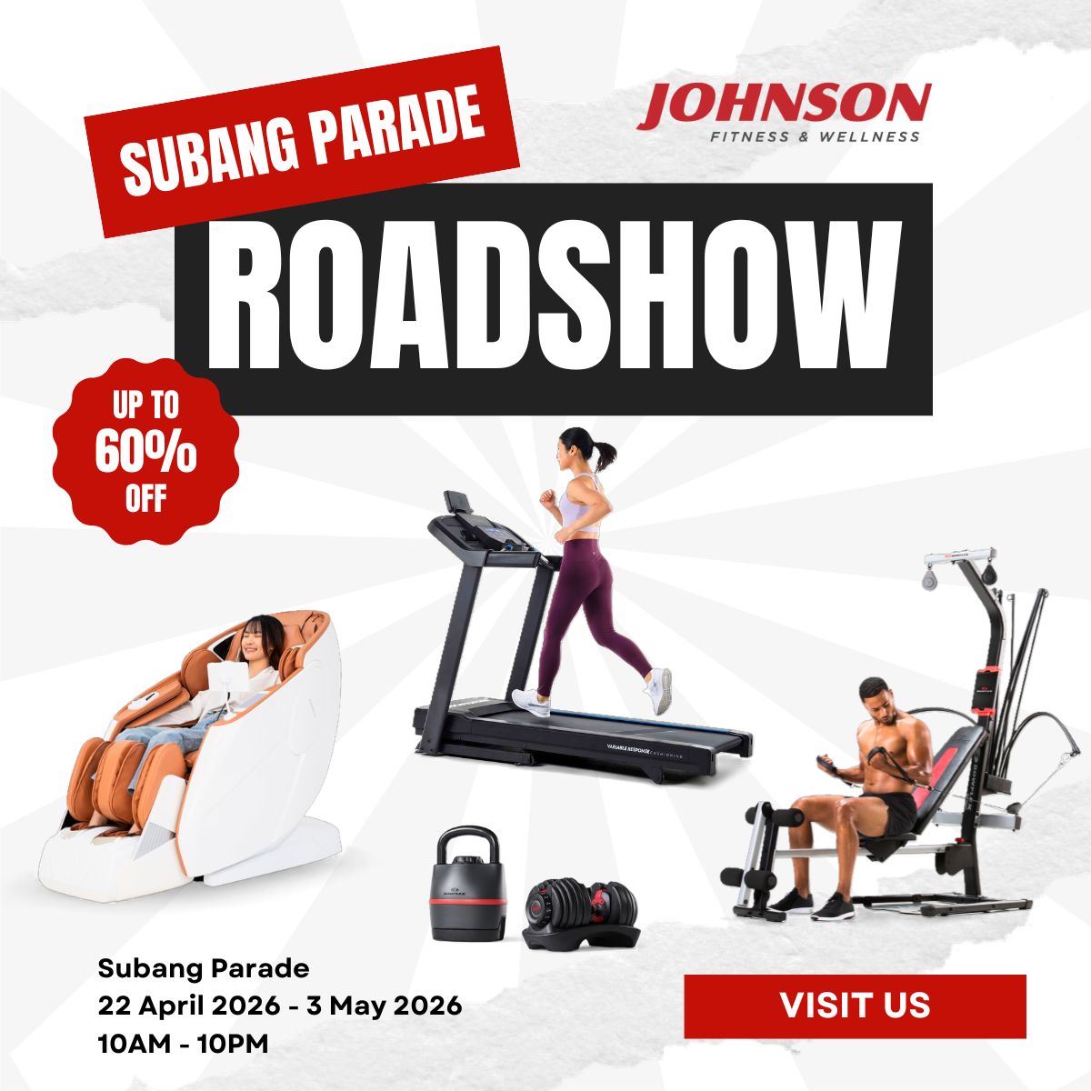 Johnson Fitness Malaysia Facebook ad: πππππππ π
π’ππ§ππ¬π¬ & πππ₯π₯π§ππ¬π¬β¦