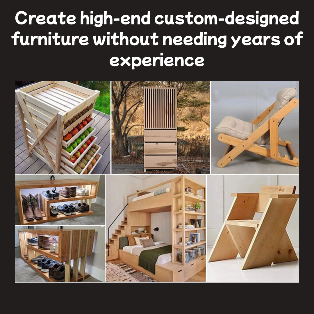 Pure Essence Facebook ad: Why buy expensive furniture when you can build…
