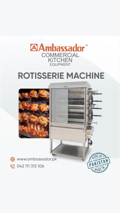 Ambassador commercial Kitchen Equipment Facebook ad: Ambassador Rotisserie Machine