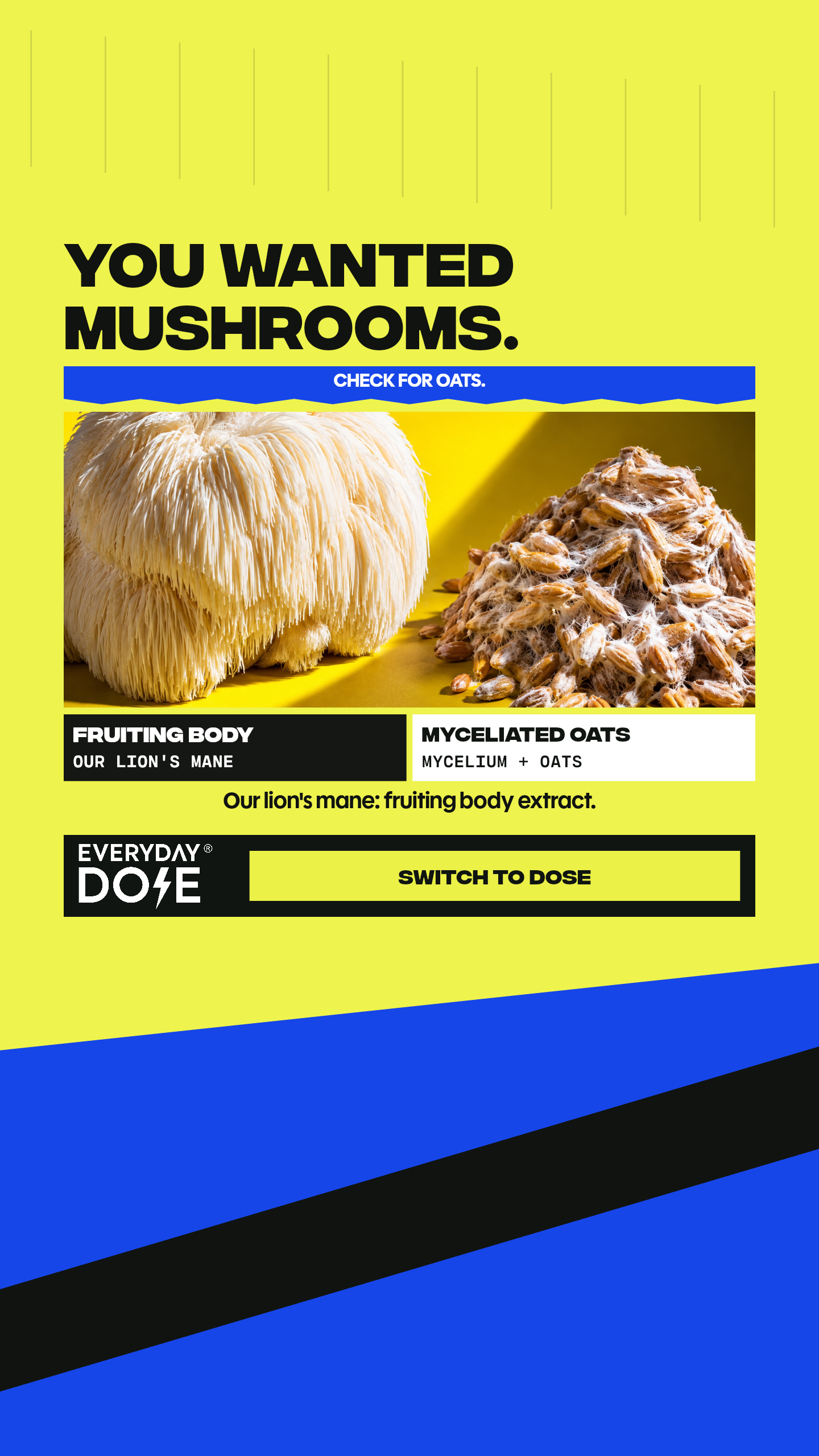 Everyday Dose Facebook ad: Pour Yourself Coffee That Does More