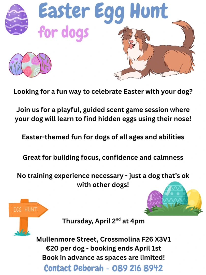 Oak & Howl Dog Behaviour and Training Facebook ad: EASTER EGG HUNT for DOGS