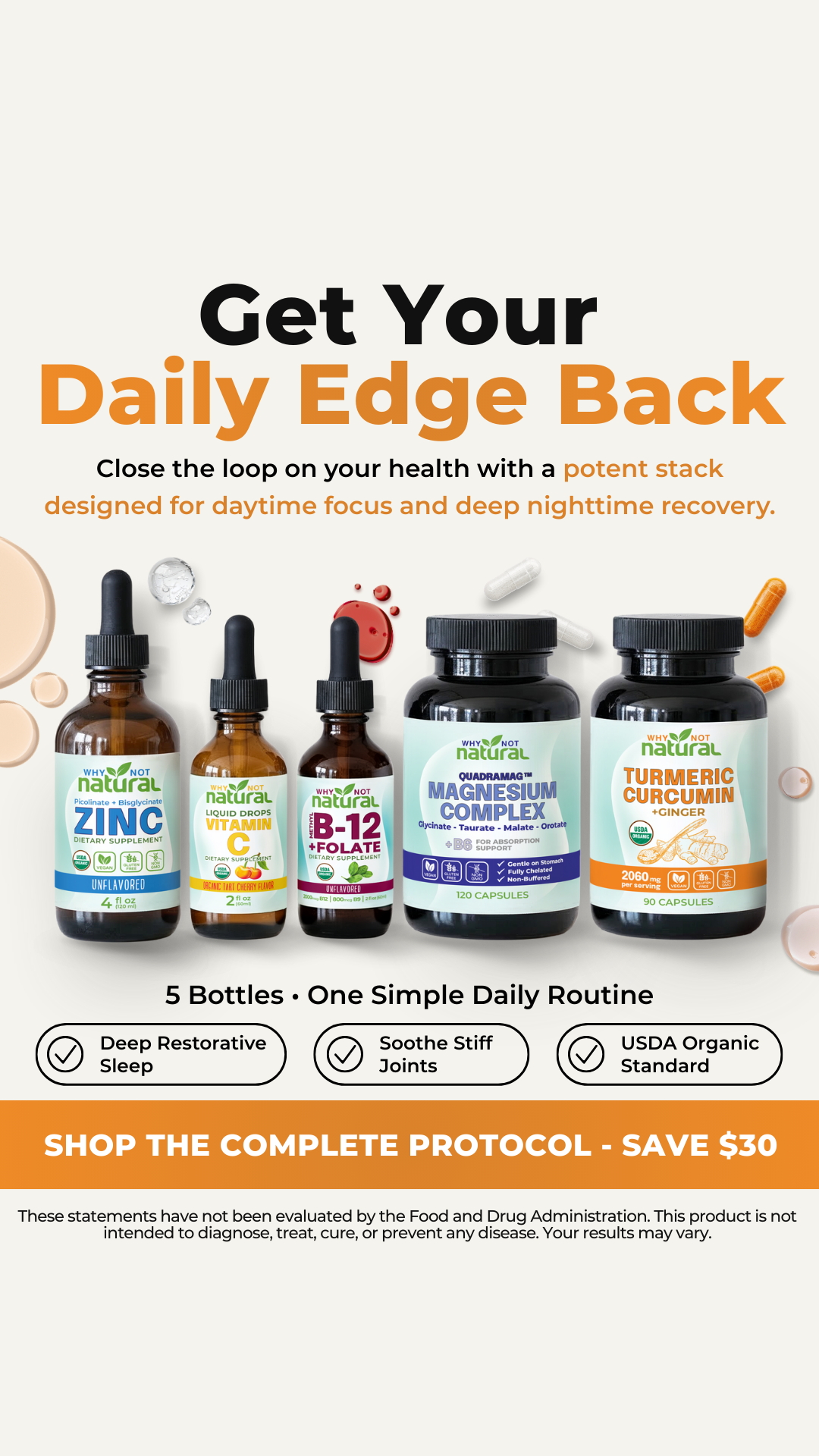 Why Not Natural Supplements Facebook ad