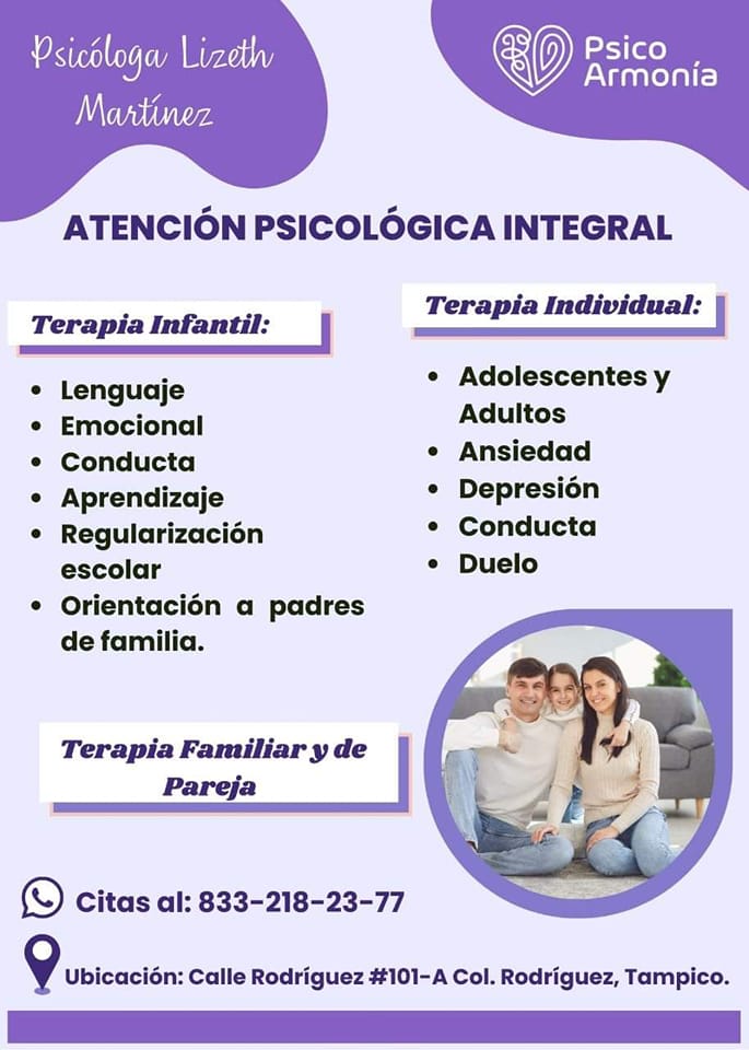 Psicóloga Lizeth Martínez Facebook ad: Tiempo de florecer