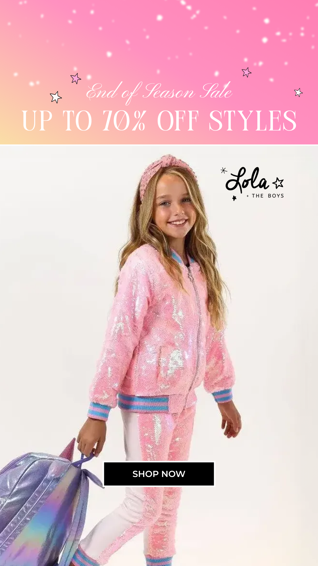 Lola + The Boys Facebook ad