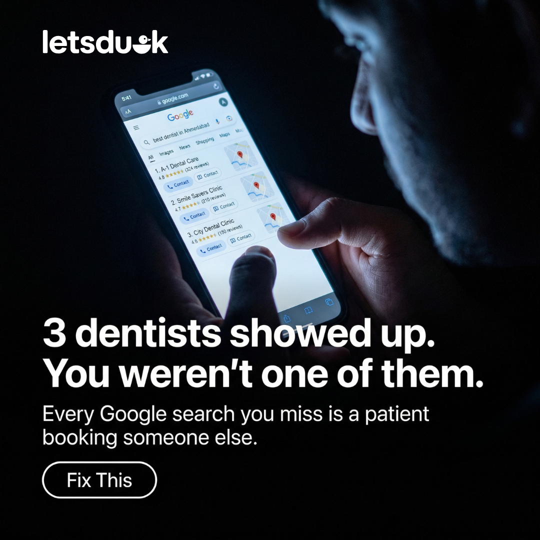 Letsduck Facebook ad: Fill Your Dental Chair With New Patients