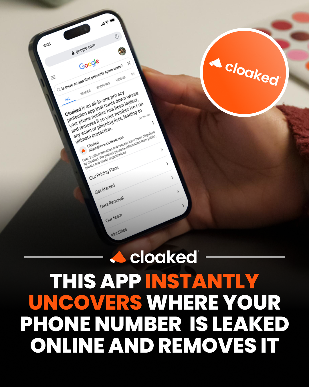 Cloaked Inc. Facebook ad