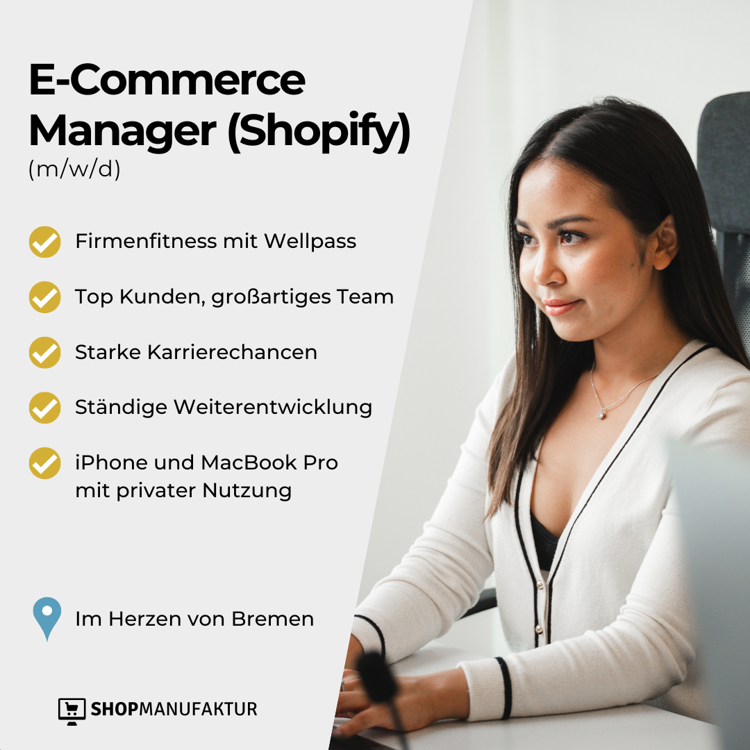Stefan Rabe Facebook ad: Shopify E-Commerce Manager (m/w/d)
