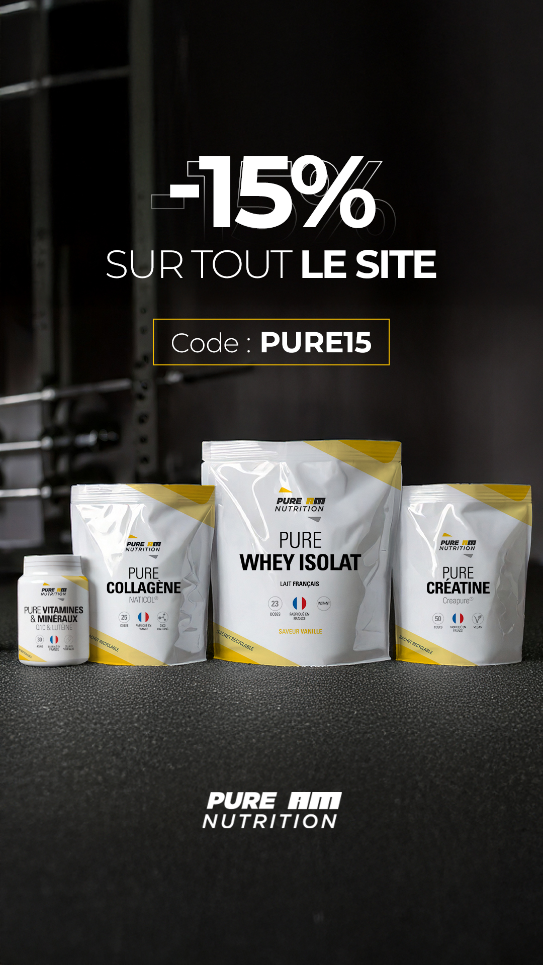 PURE AM Nutrition Facebook ad