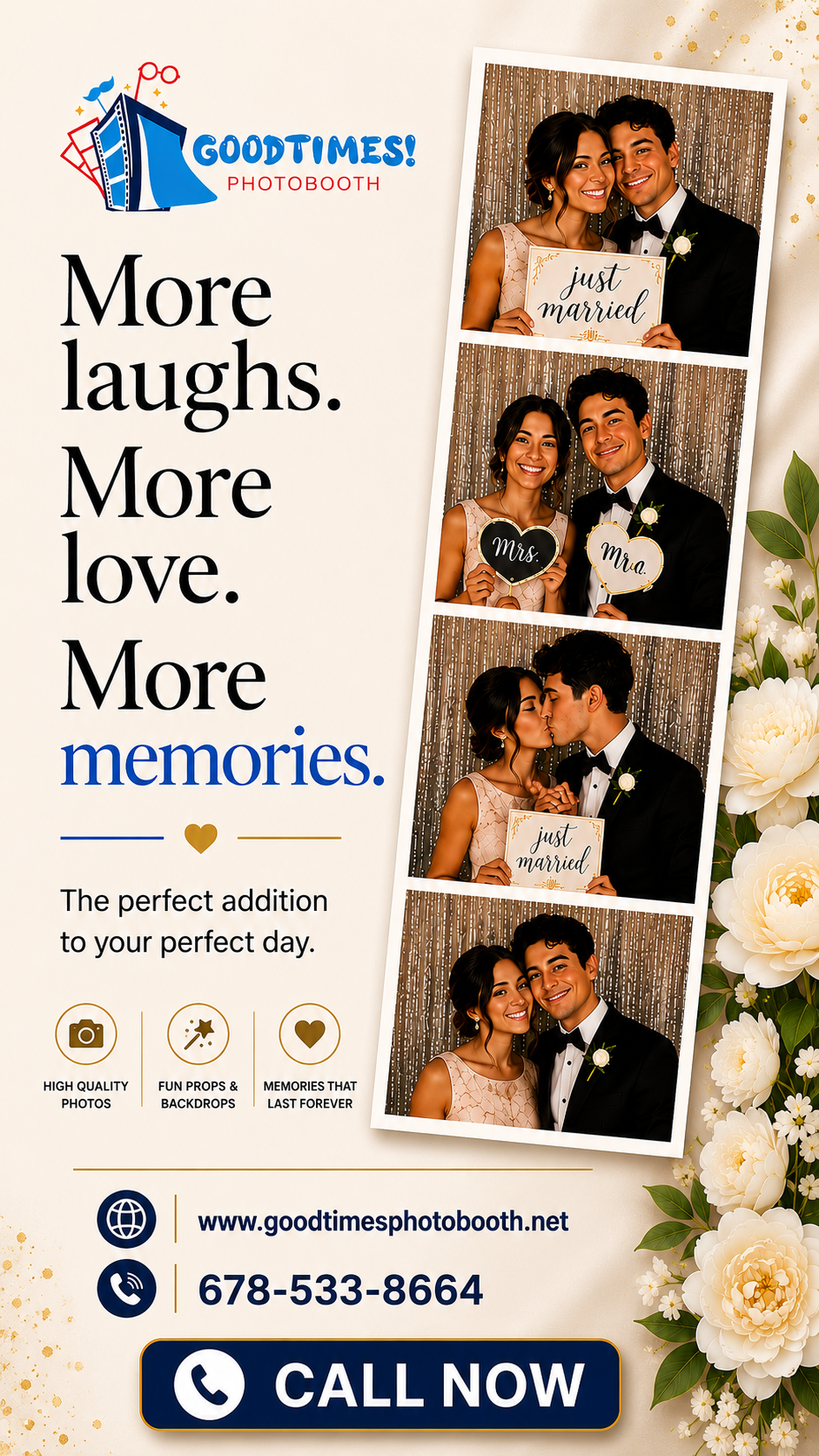 GoodTimes Photobooth Facebook ad from Jul 25, 2026