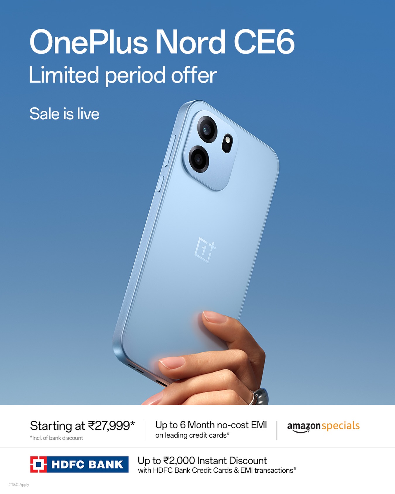 OnePlus Facebook ad: Deal: OnePlus Nord CE6 | 8GB+128GB | Pitch Black |…